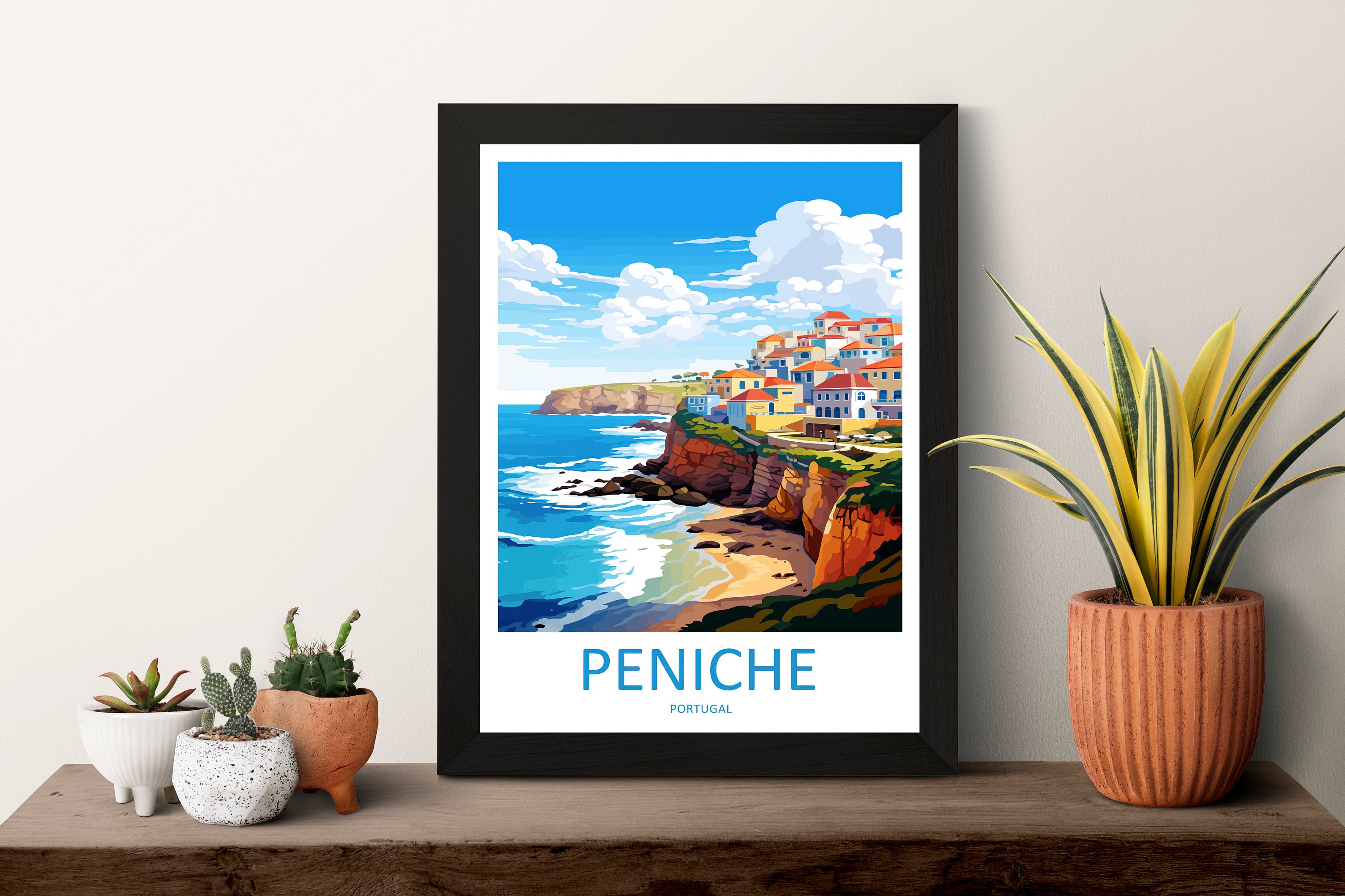 Peniche Travel Print Wall Art Peniche Wall Hanging Home Décor Peniche Gift Art Lovers Portugal Art Lover Gift Peniche Wall Décor