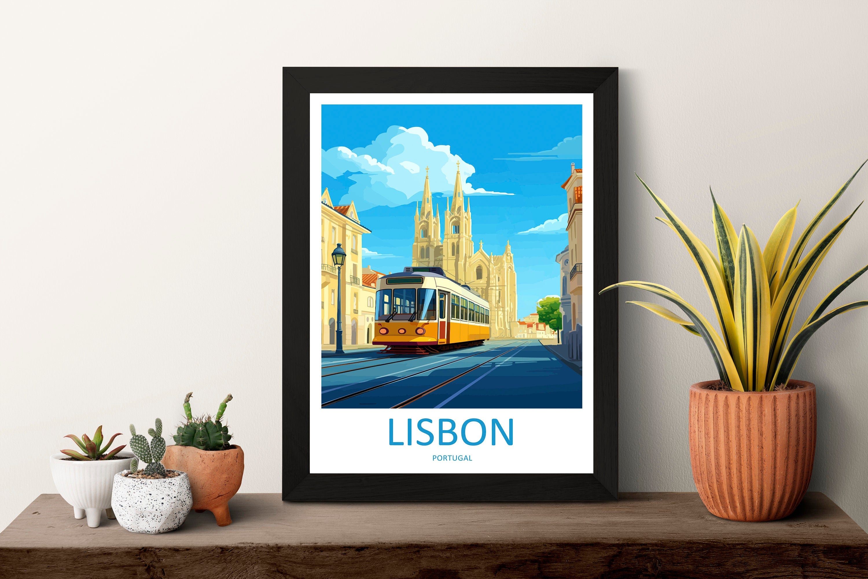 Lisbon Travel Print Wall Art Lisbon Wall Hanging Home Décor Lisbon Gift Art Lovers Portugal Art Lover Gift Lisbon Poster