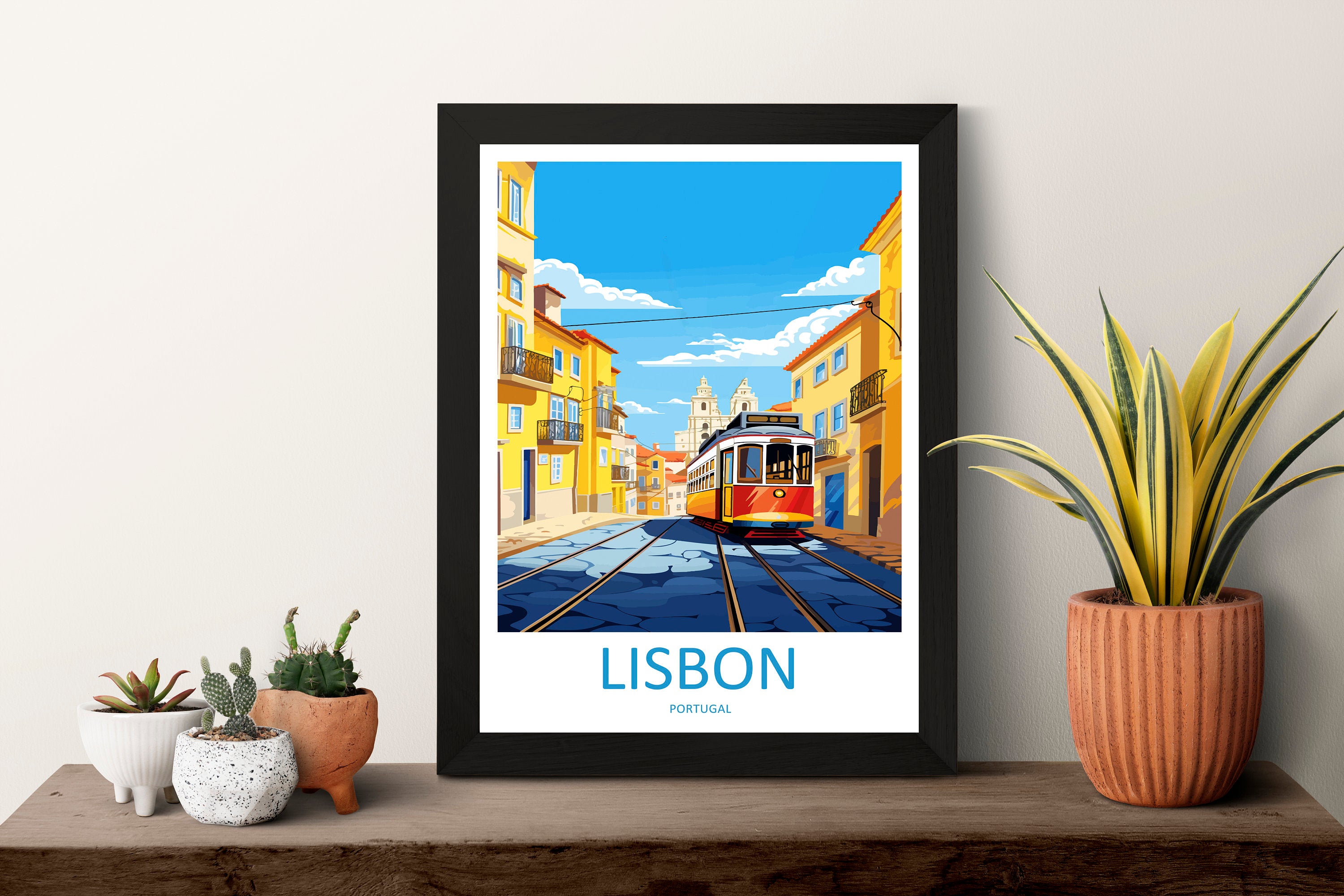 Lisbon Travel Print Wall Art Lisbon Wall Hanging Home Décor Lisbon Gift Art Lovers Portugal Art Lover Gift Lisbon Poster