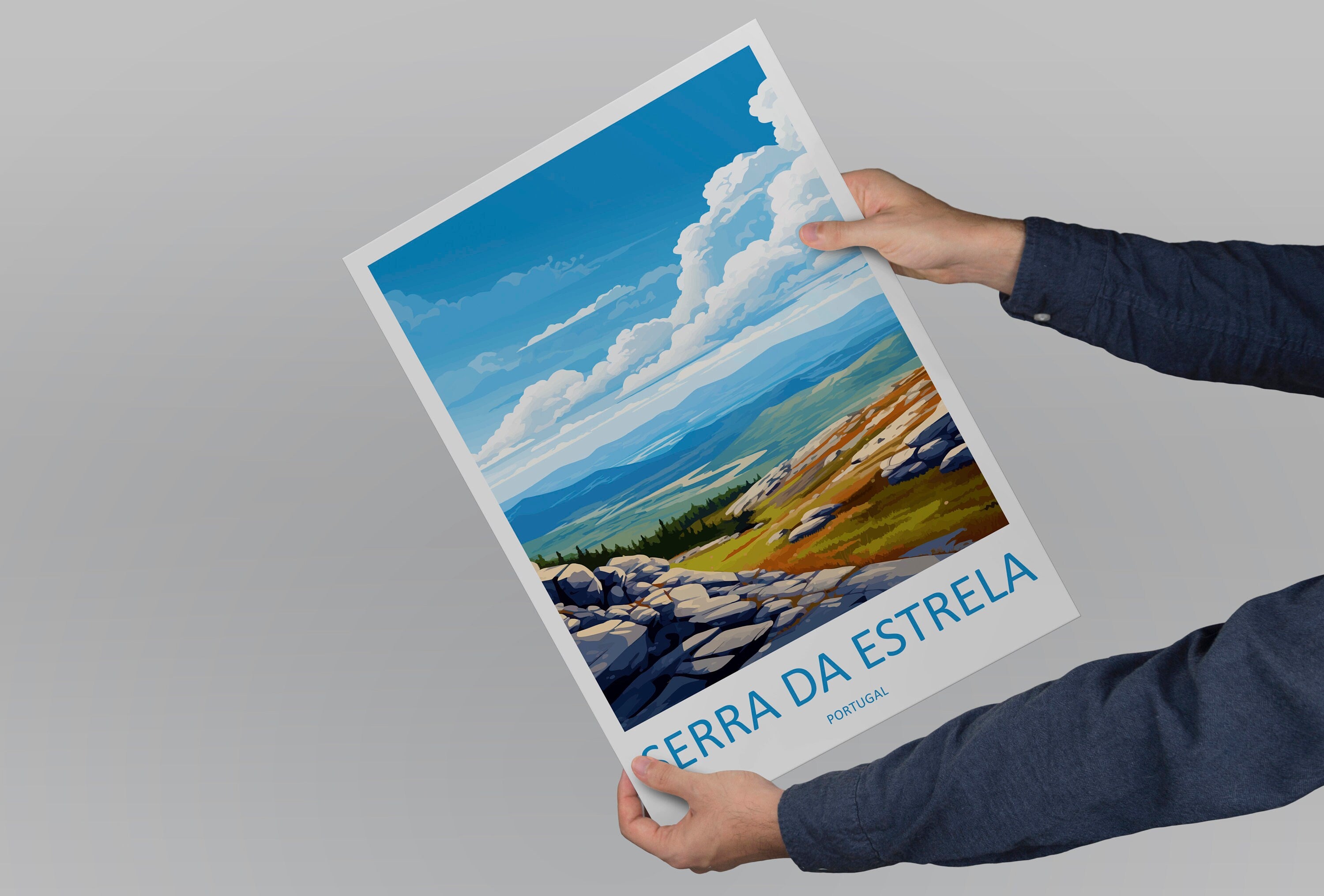 Serra Da Estrela Travel Print Wall Art Serra Da Estrela Wall Hanging Home Décor Serra Da Estrela Gift Art Lovers Portugal Art Lover Gift