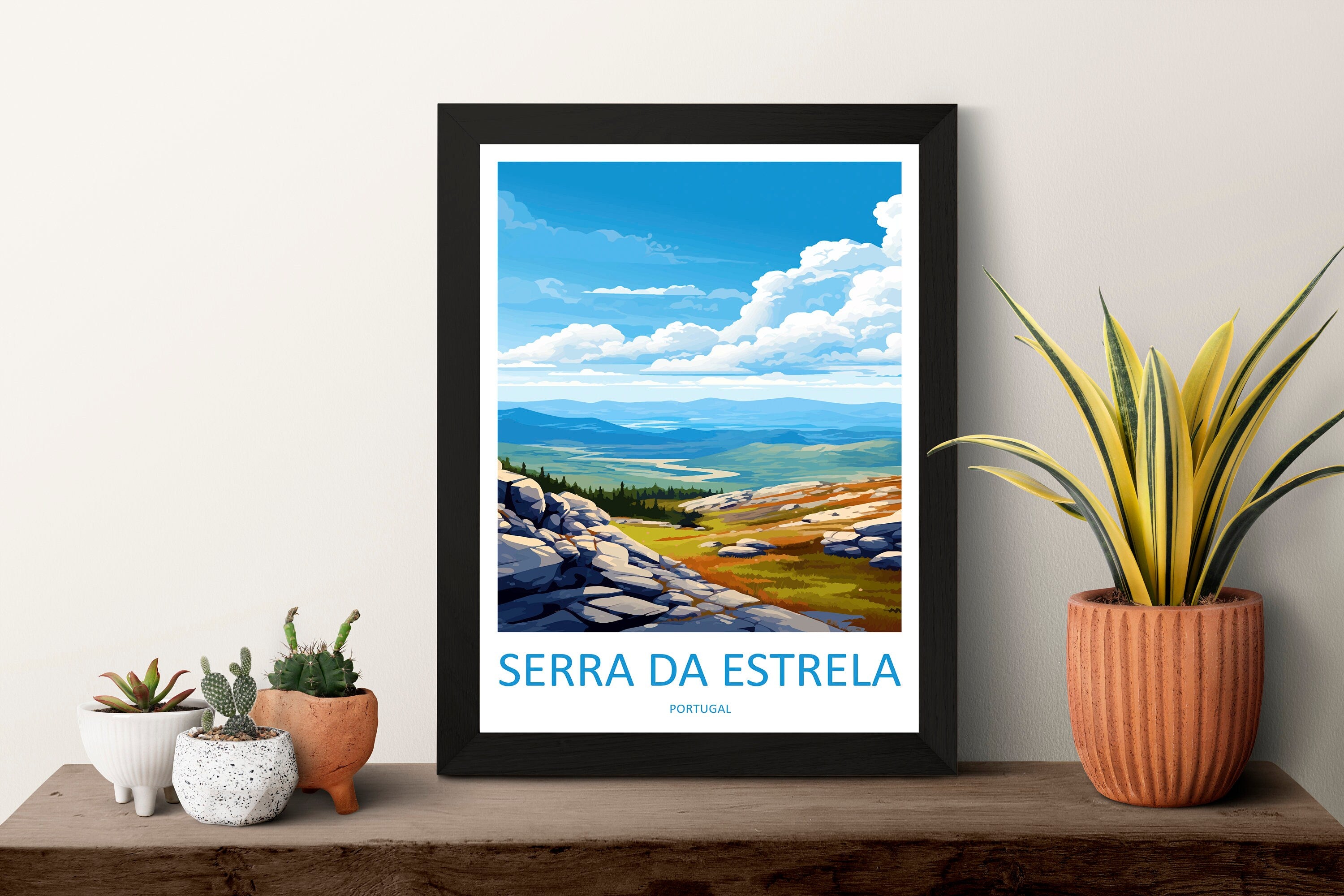 Serra Da Estrela Travel Print Wall Art Serra Da Estrela Wall Hanging Home Décor Serra Da Estrela Gift Art Lovers Portugal Art Lover Gift