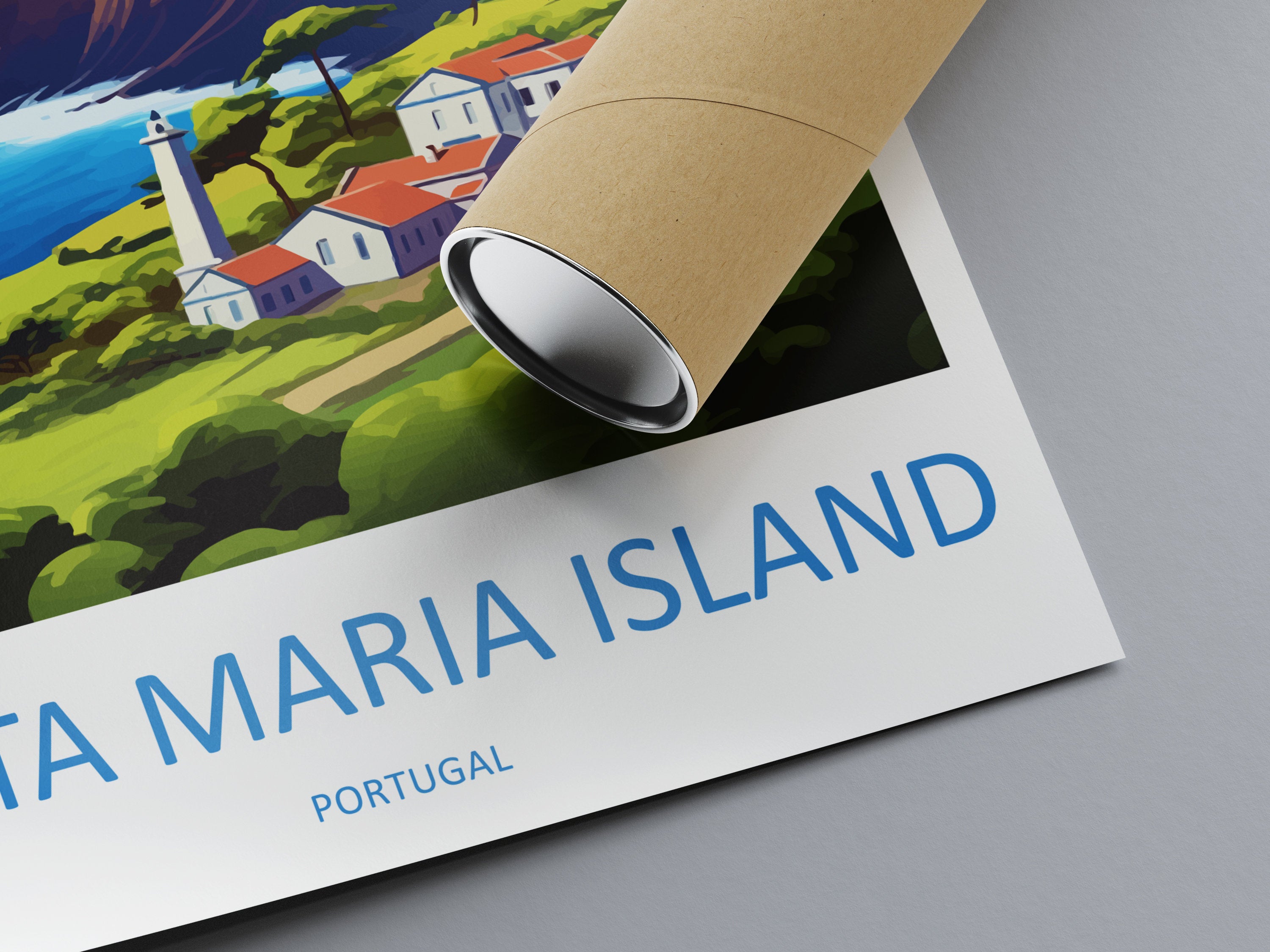 Santa Maria Island Travel Print Wall Art Santa Maria Island Wall Hanging Home Décor Santa Maria Island Gift Art Lovers Portugal Art Lover