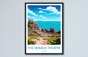 The Minack Theatre Travel Print Wall Art The Minack Theatre Wall Hanging Home Décor The Minack Theatre Gift Art Lovers Cornwall Art Lover