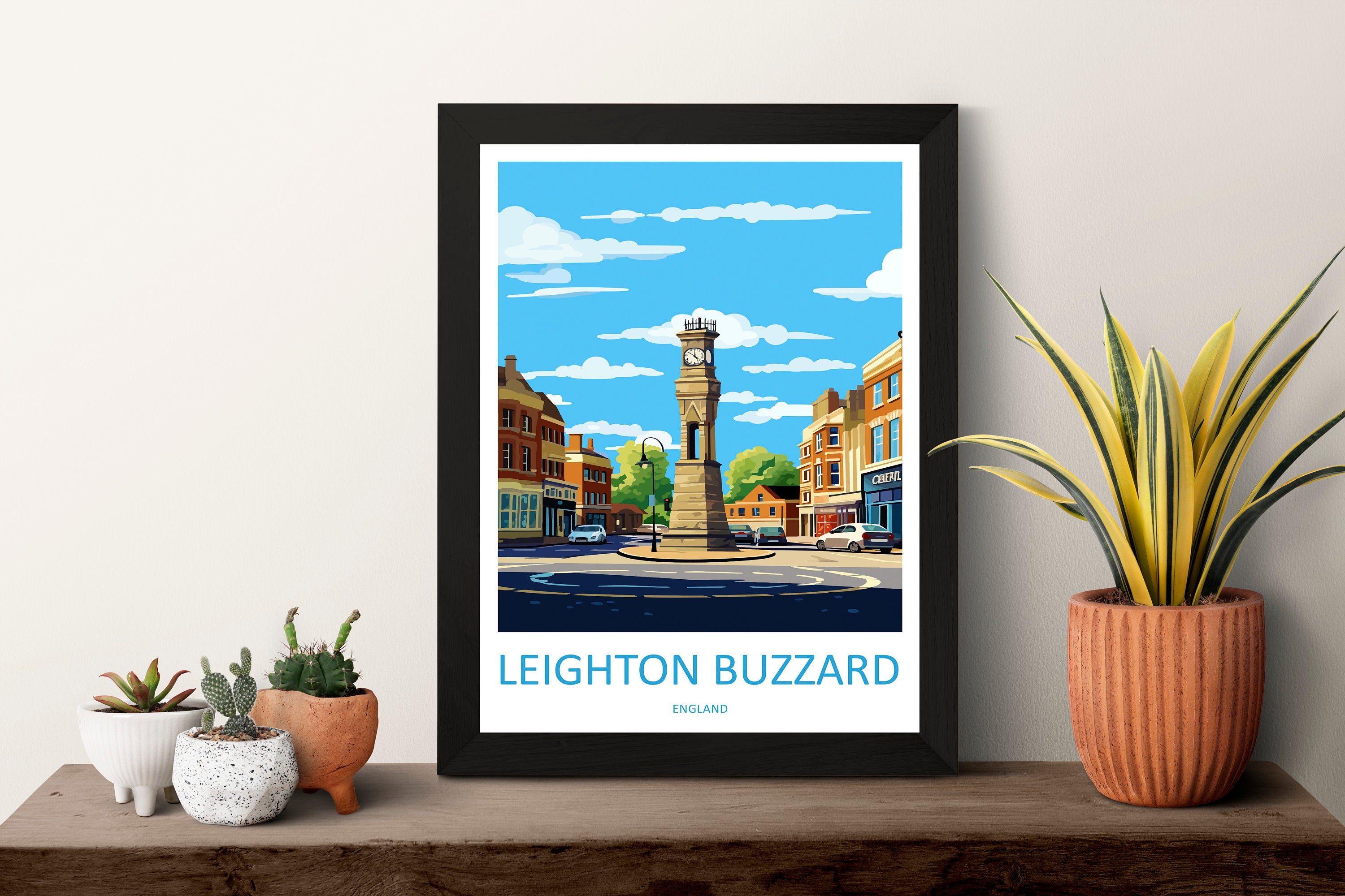 Leighton Buzzard Travel Print Wall Art Leighton Buzzard Wall Hanging Home Décor Leighton Buzzard Gift Art Lovers England Art Lover Gift