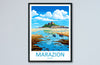 Marazion Travel Print Wall Art Marazion Wall Hanging Home Décor Marazion Gift Art Lovers Cornwall Art Marazion Wall Art