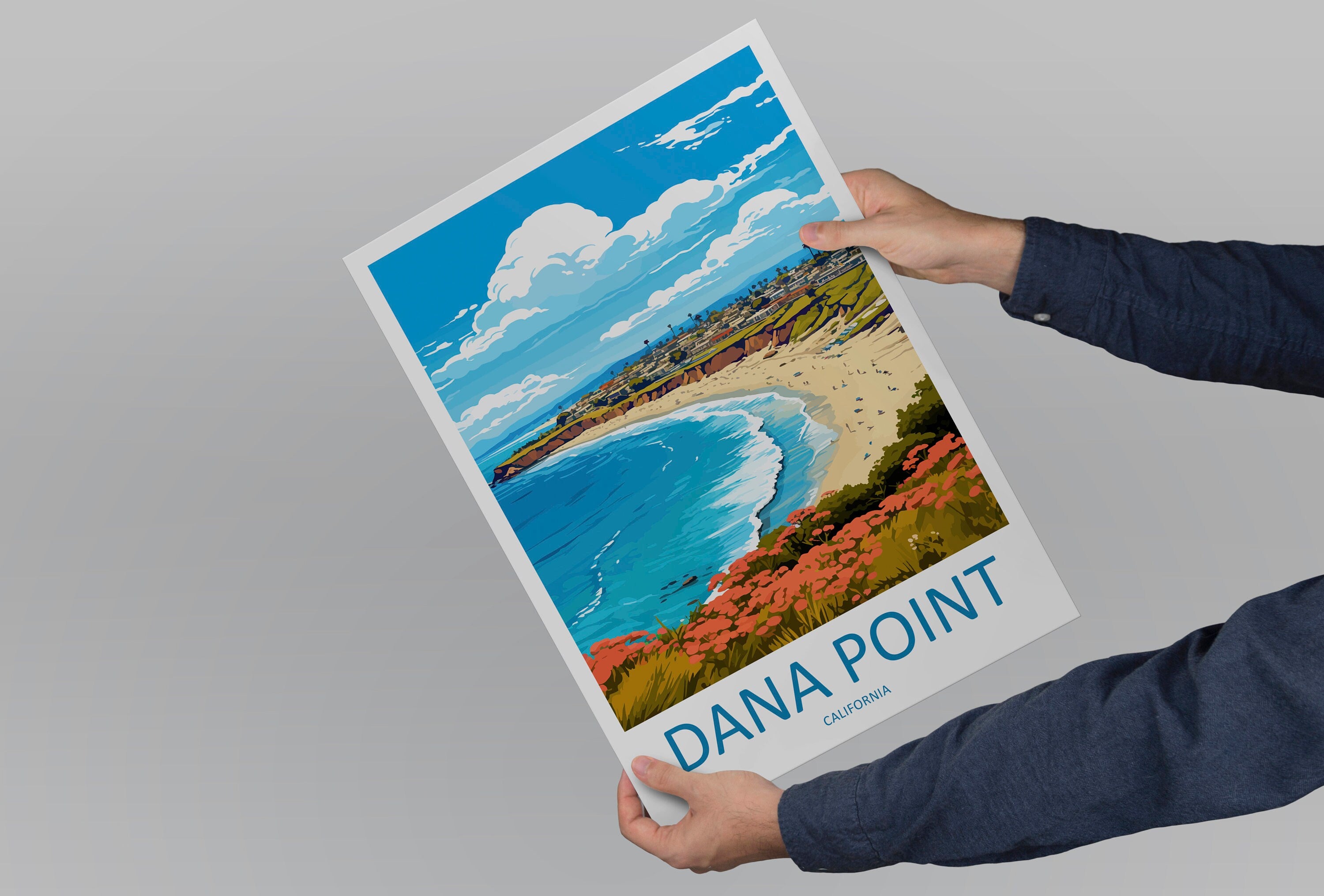 Dana Point Travel Print Wall Art Dana Point Wall Hanging Home Décor Dana Point Gift Art Lovers California Art Lover Gift