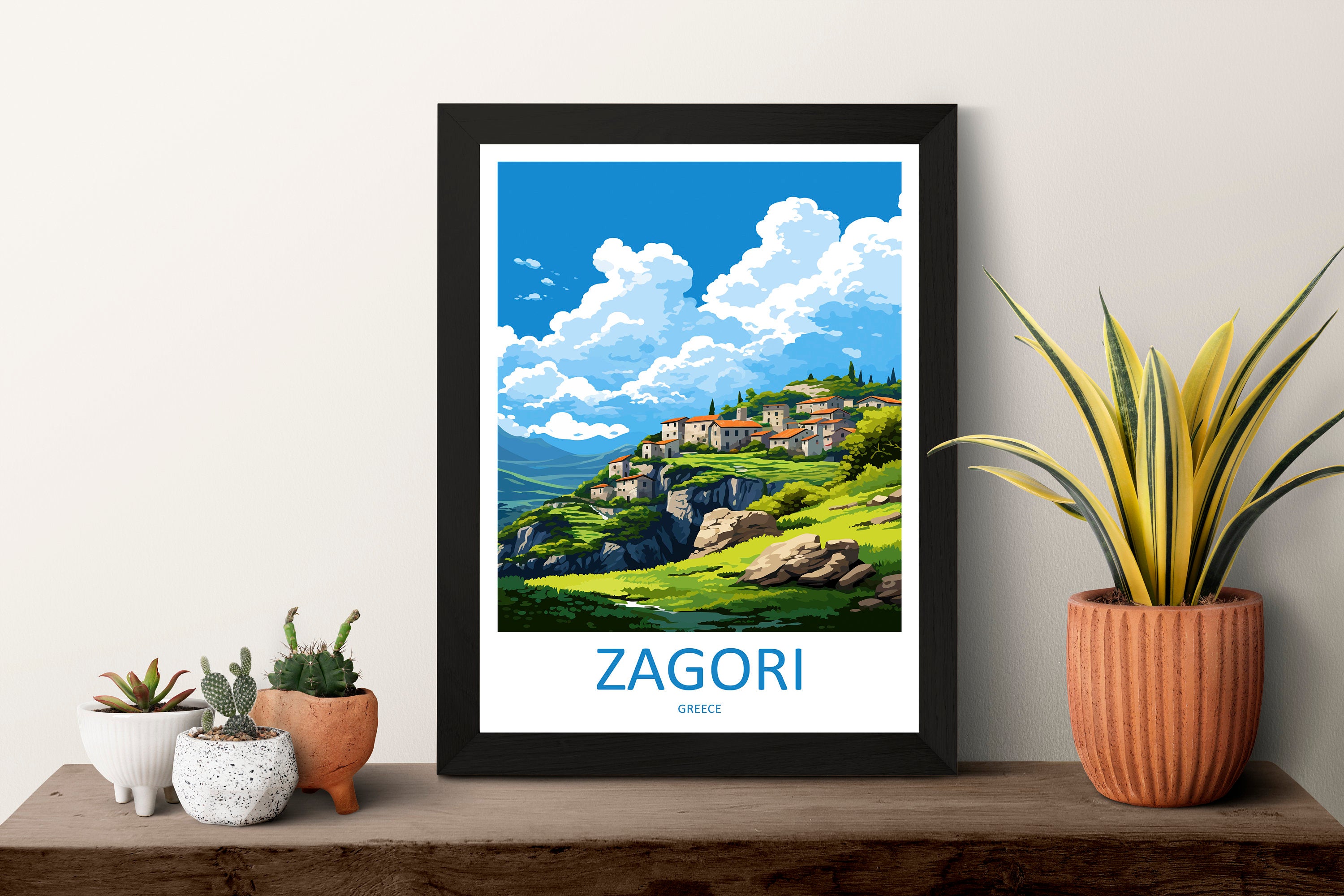 Zagori Travel Print Wall Art Zagori Greece Wall Hanging Home Decoration Zagori Gift Art Lovers Wall Art Print Zagori Greece Wall Poster Art