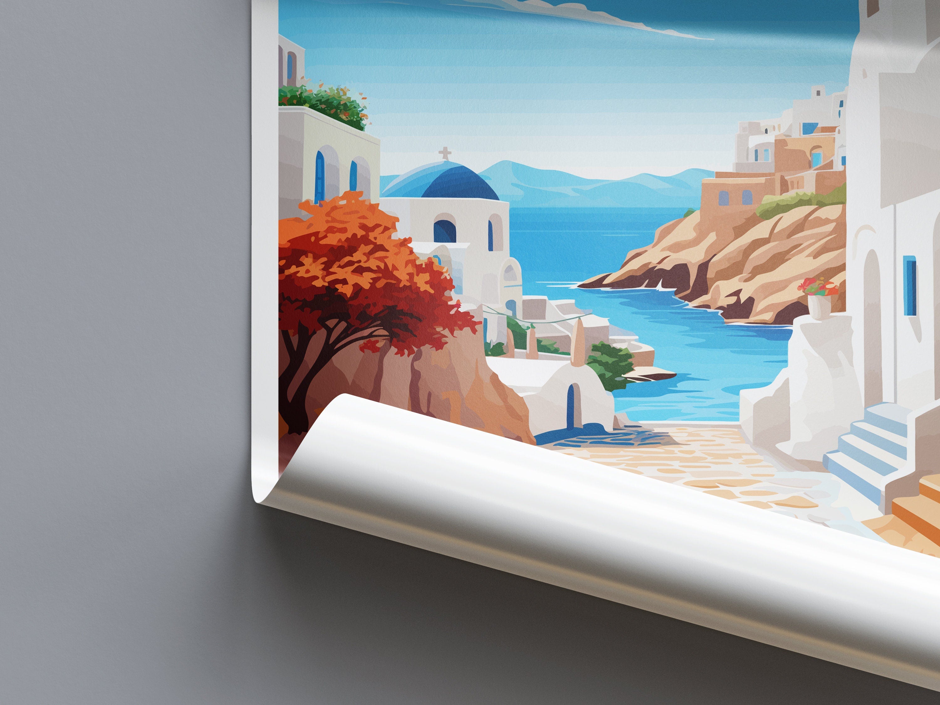 Sifnos Travel Print Wall Art Sifnos Greece Wall Hanging Home Decoration Sifnos Gift Art Lovers Wall Art Print Sifnos Greece Wall Art