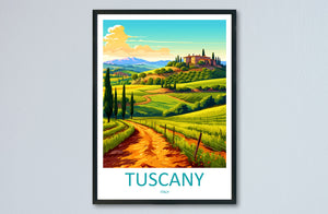 Tuscany Travel Print Wall Art Tuscany Italy Wall Hanging Home Decoration Tuscany Gift Art Lovers Wall Art Print Tuscany Italy Art Tuscany