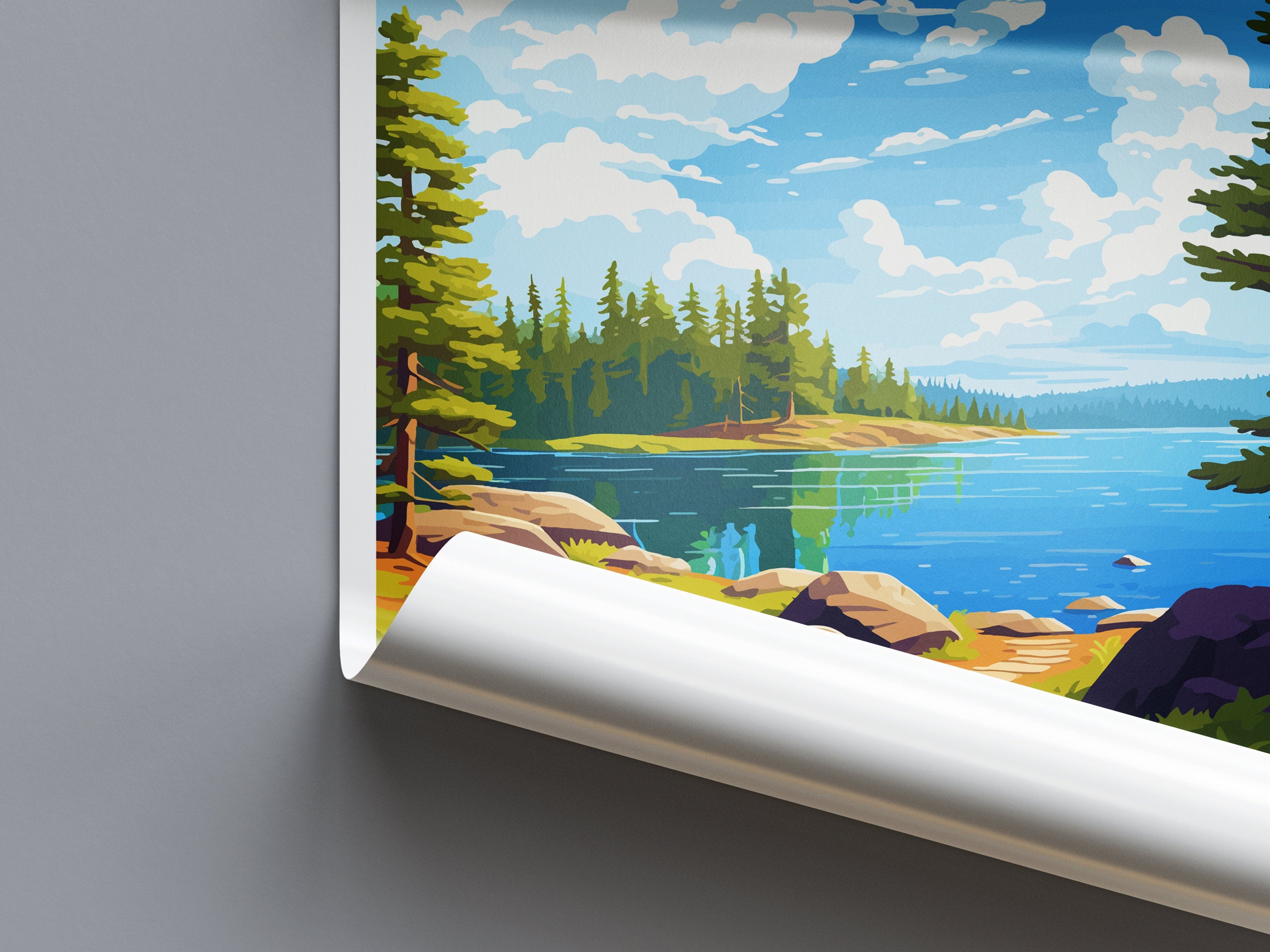 Voyageurs National Park Travel Print Wall Art Voyageurs National Park Wall Hanging Home Décor Voyageurs National Park Art Gift Poster