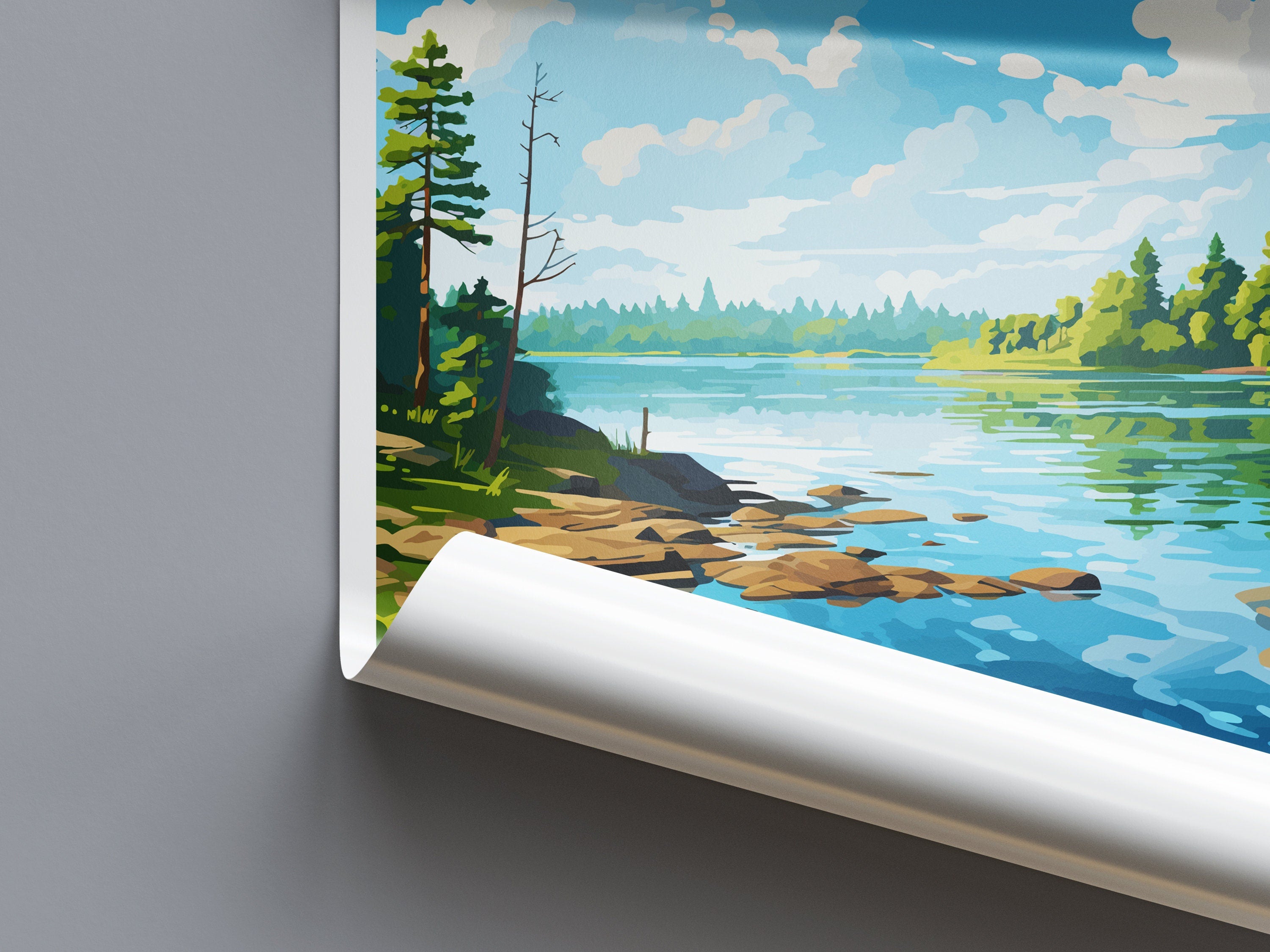 Voyageurs National Park Travel Print Wall Art Voyageurs National Park Wall Hanging Home Décor Voyageurs National Park Art Gift Poster