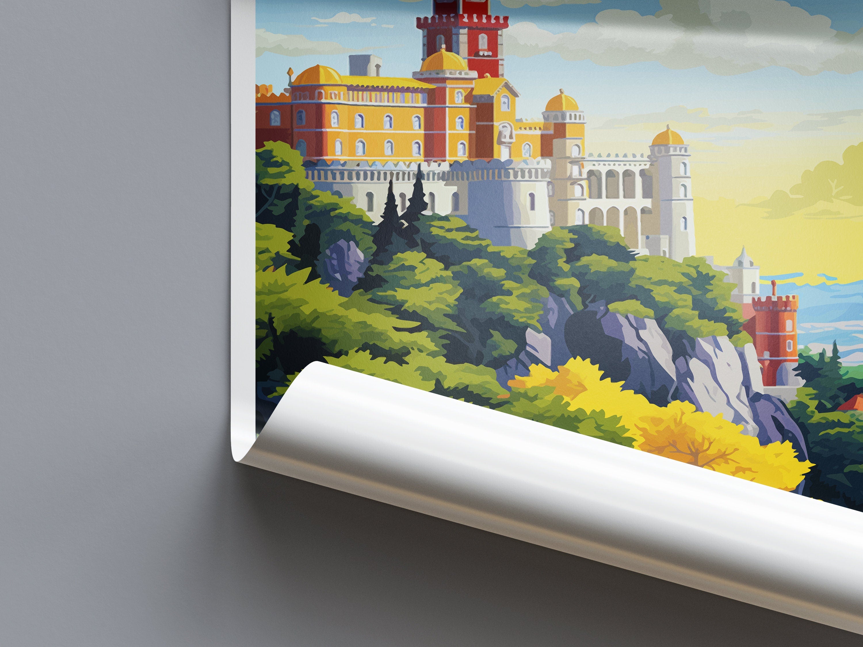 Sintra Travel Print Wall Art Sintra Wall Hanging Home Décor Sintra Gift Art Lovers Portugal Art Lover Gift Sintra Wall Décor Sintra Travel