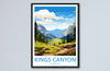 Kings Canyon National Park Travel Print Wall Art Kings Canyon National Park Wall Hanging Home Décor Kings Canyon National Park Gift Art