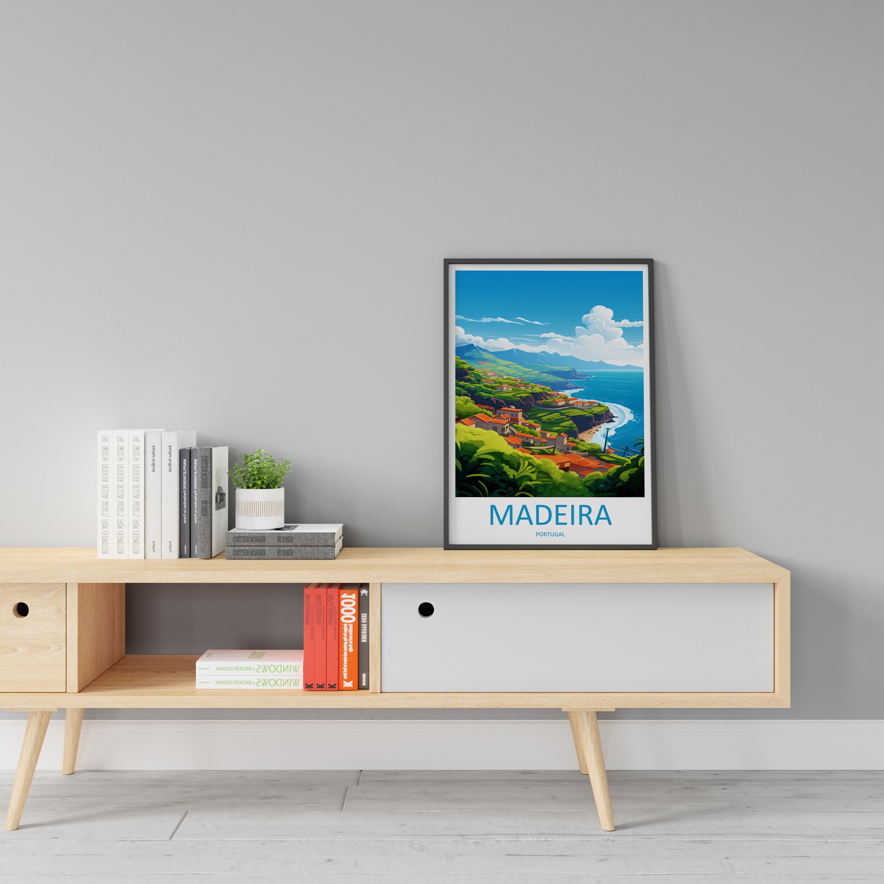 Madeira Travel Print Wall Art Madeira Wall Hanging Home Décor Madeira Gift Art Lovers Portugal Art Lover Gift Madeira Wall Décor Madeira Art