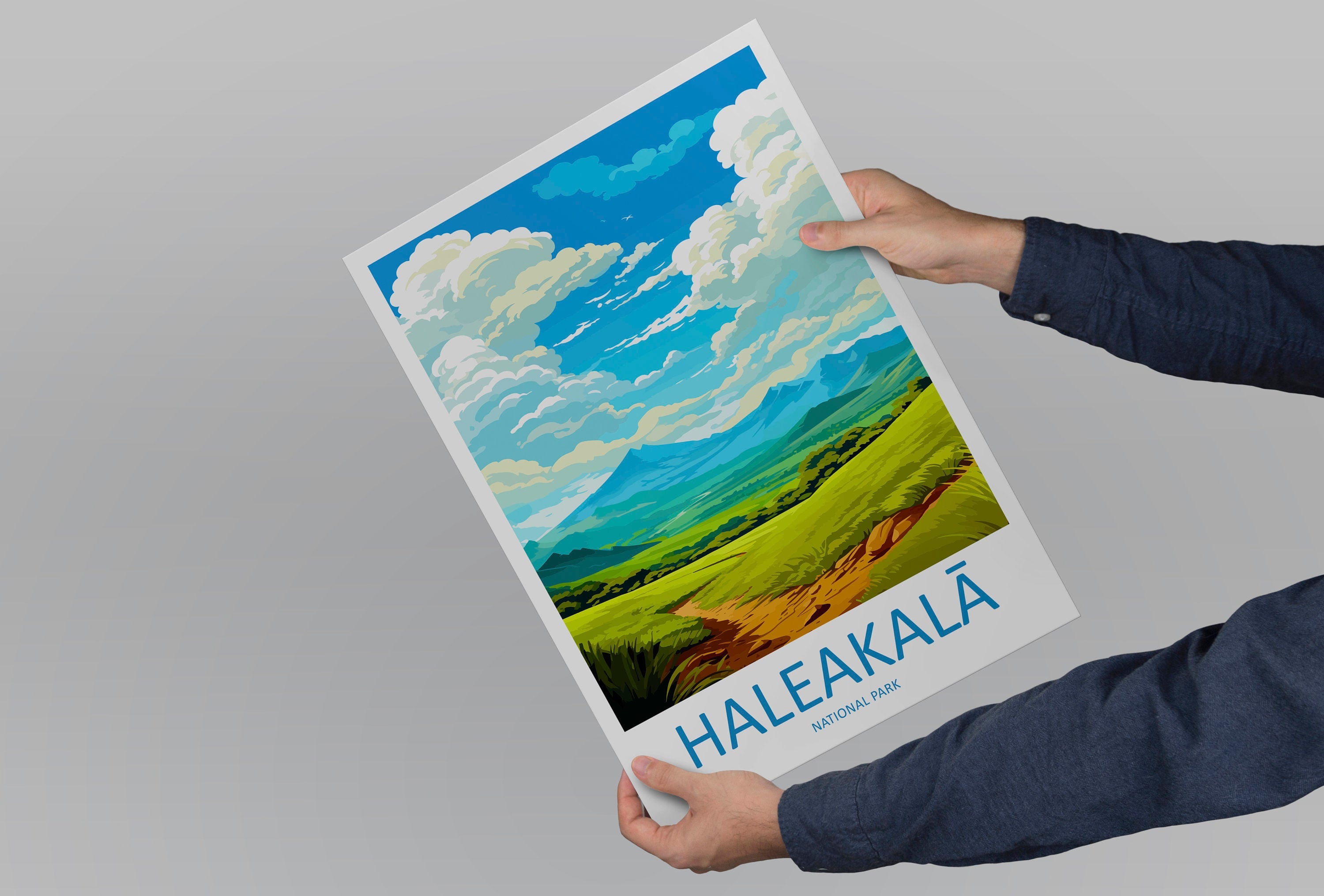 Haleakalā National Park Travel Print Wall Art Haleakalā Volcanoes Wall Hanging Home Décor Haleakalā Volcanoes Gift Art Lovers