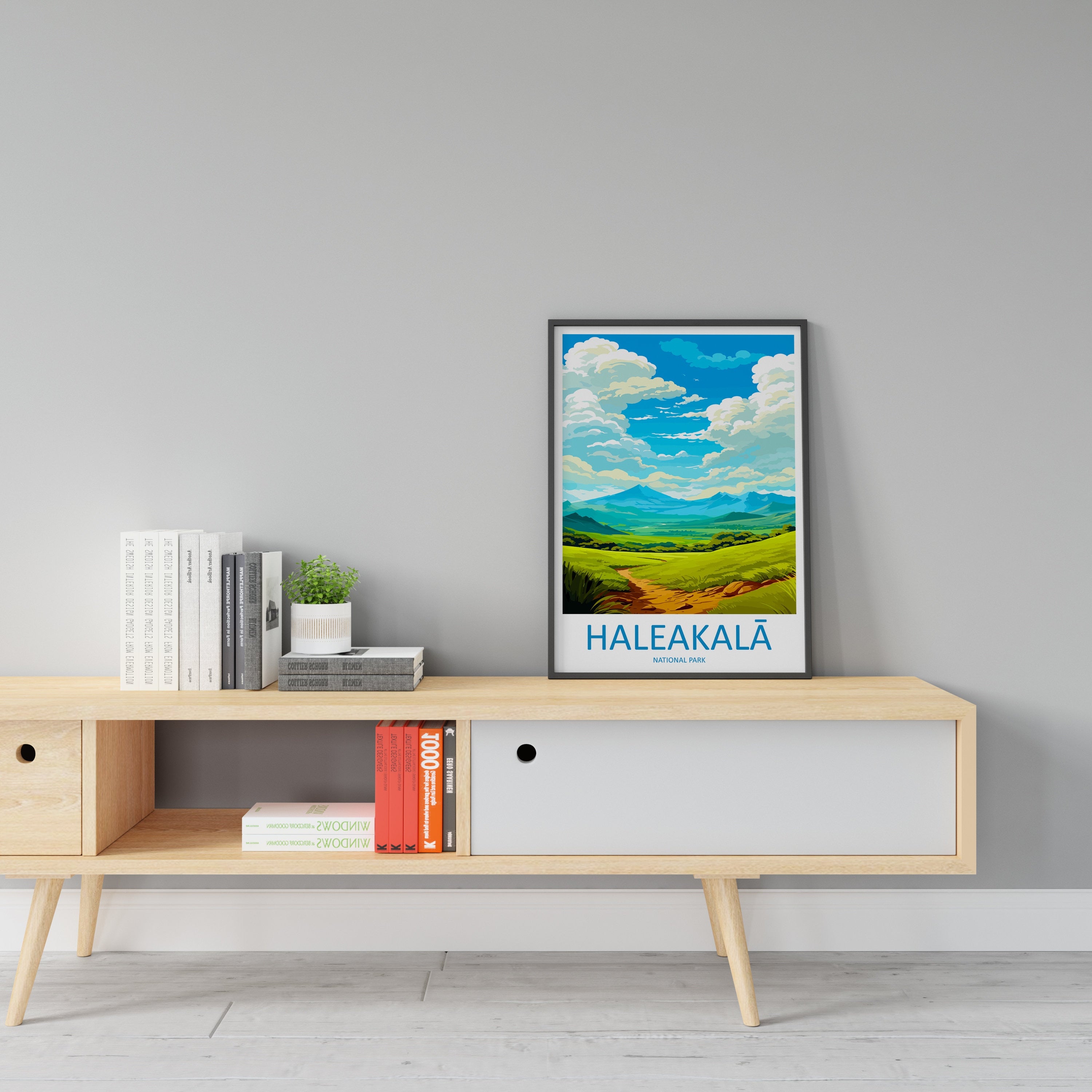 Haleakalā National Park Travel Print Wall Art Haleakalā Volcanoes Wall Hanging Home Décor Haleakalā Volcanoes Gift Art Lovers