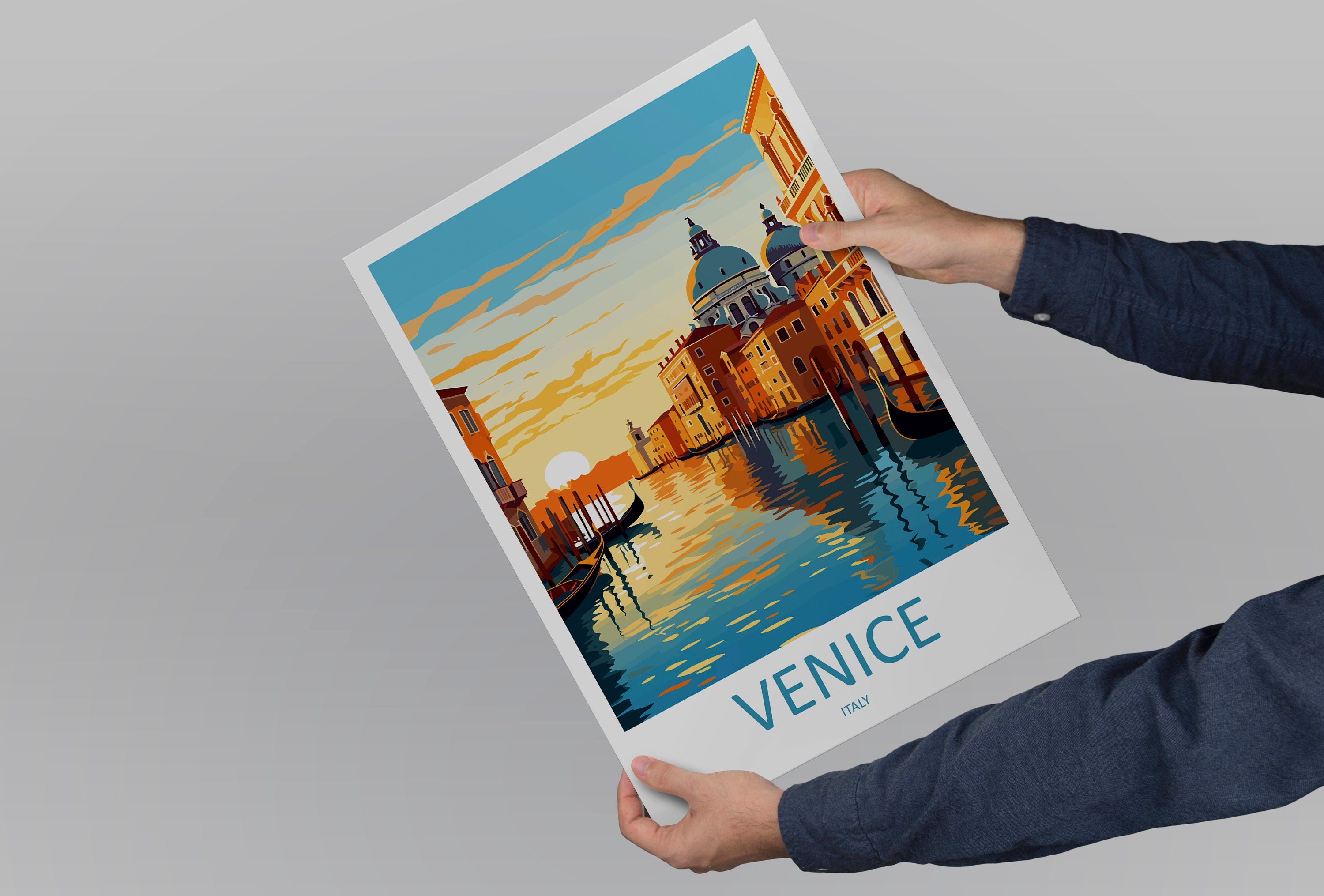 Venice Travel Print Wall Art Venice Italy Wall Hanging Home Decoration Venice Gift Art Lovers Wall Art Print Venice Italy St. Mark's Square