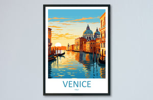 Venice Travel Print Wall Art Venice Italy Wall Hanging Home Decoration Venice Gift Art Lovers Wall Art Print Venice Italy St. Mark's Square