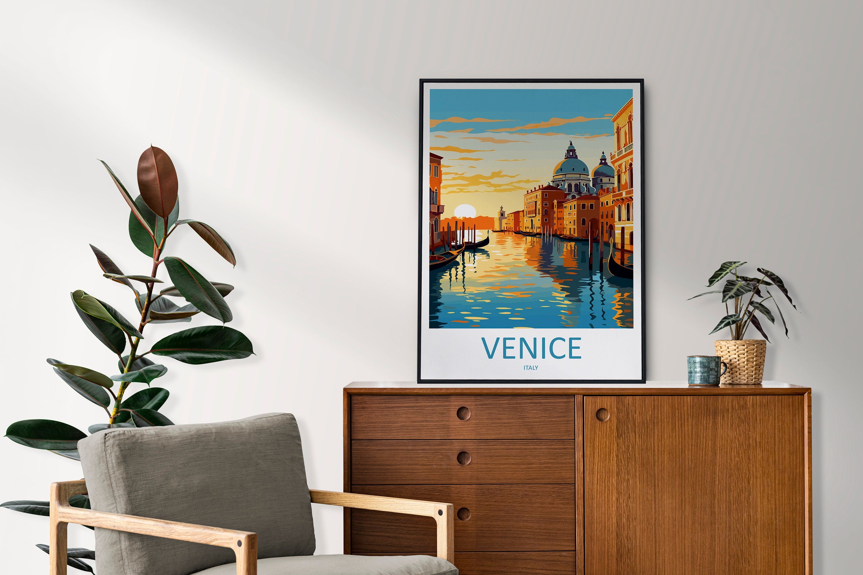 Venice Travel Print Wall Art Venice Italy Wall Hanging Home Decoration Venice Gift Art Lovers Wall Art Print Venice Italy St. Mark's Square