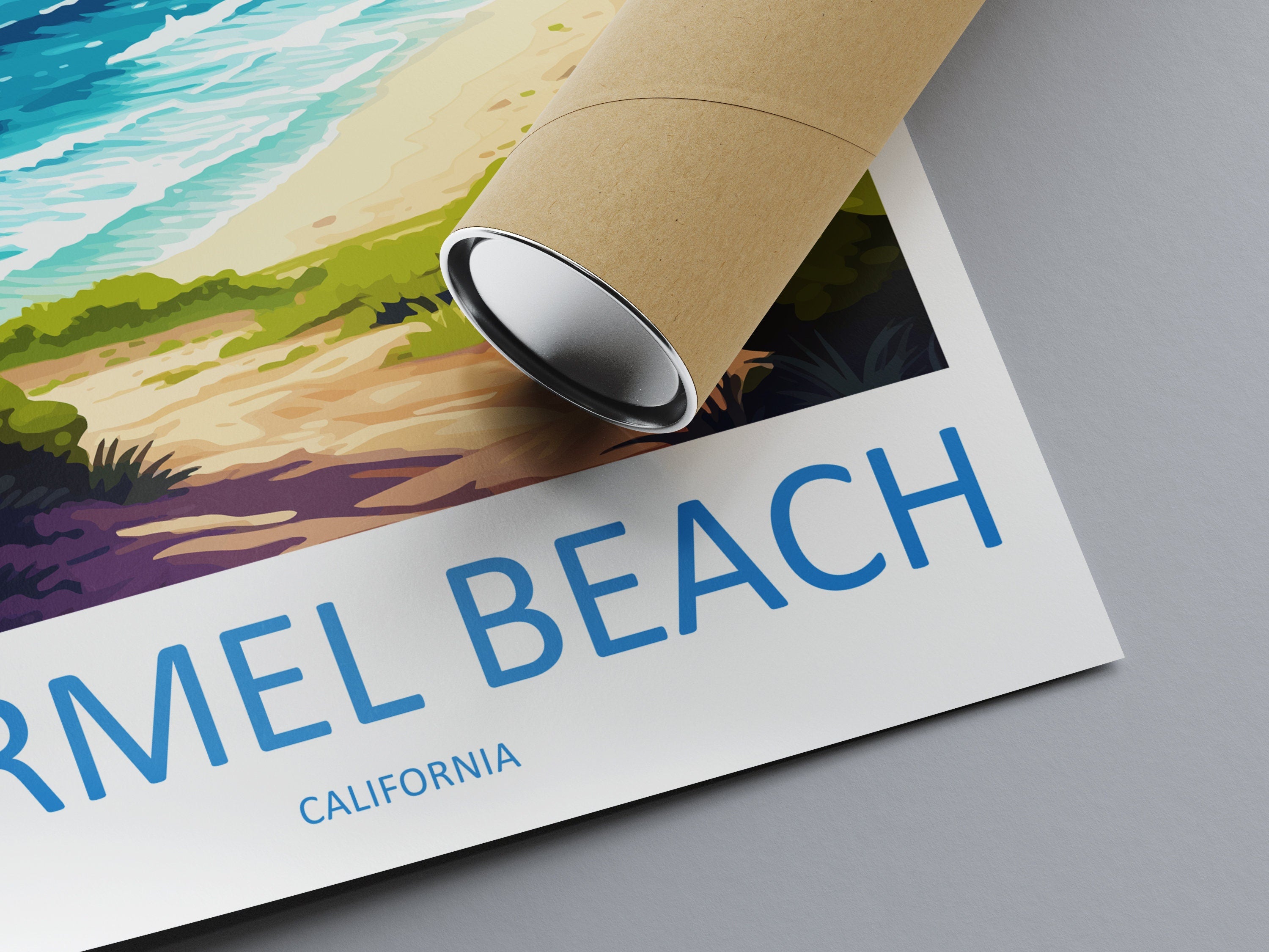 Carmel Beach Travel Print Wall Art Carmel Beach Wall Hanging Home Décor Carmel Beach Gift Art Lovers California Art Lover Gift