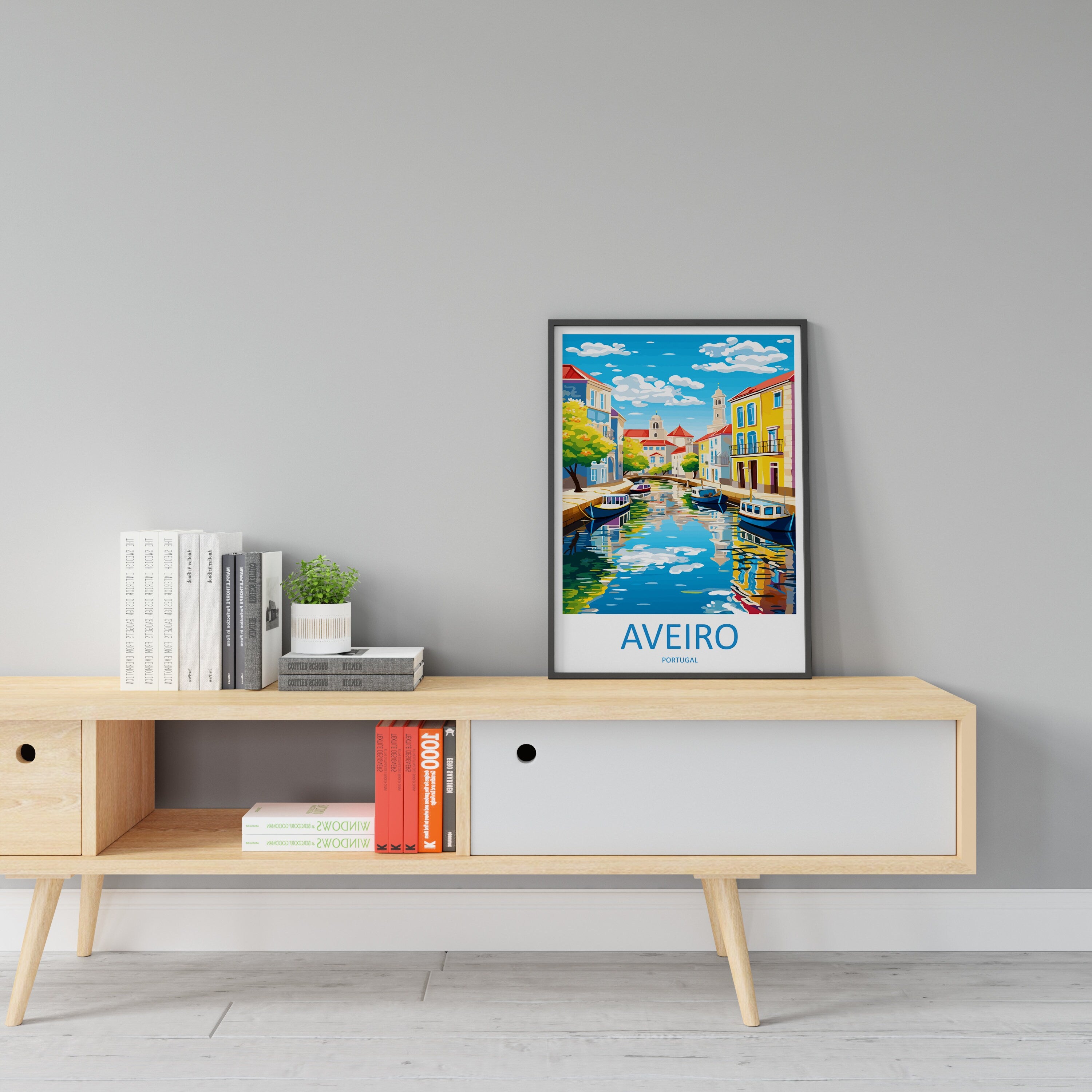 Aveiro Travel Print Wall Art Aveiro Wall Hanging Home Décor Aveiro Gift Art Lovers Portugal Art Lover Gift Aveiro Wall Décor Print