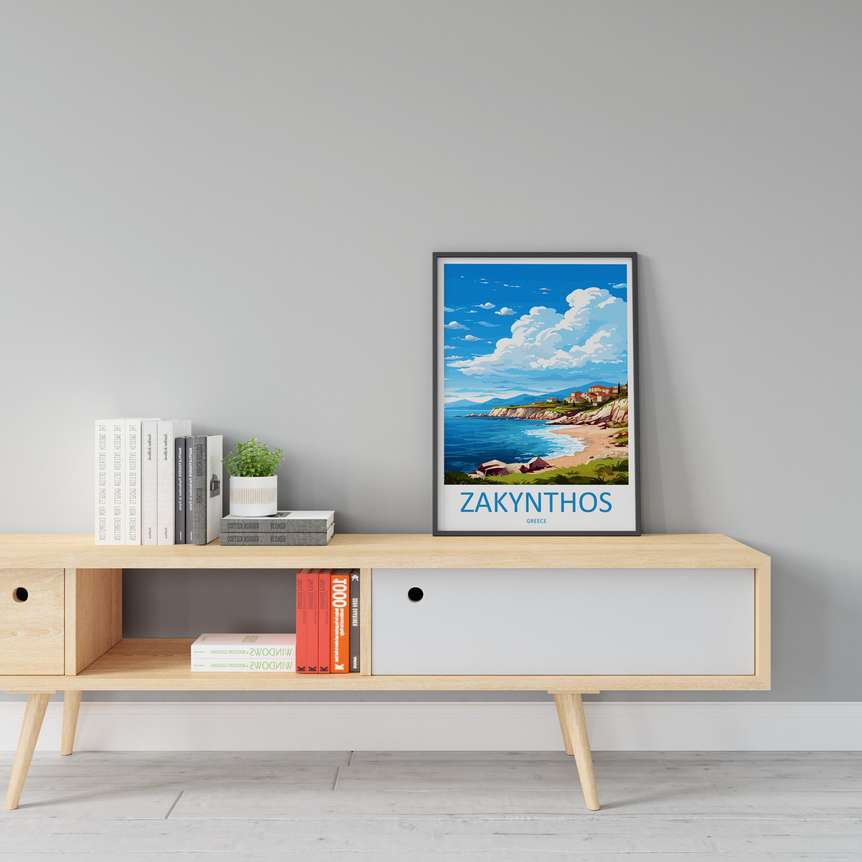 Zakynthos Travel Print Wall Art Zakynthos Greece Wall Hanging Home Decoration Zakynthos Gift Art Lovers Wall Art Print Zakynthos Greek Print