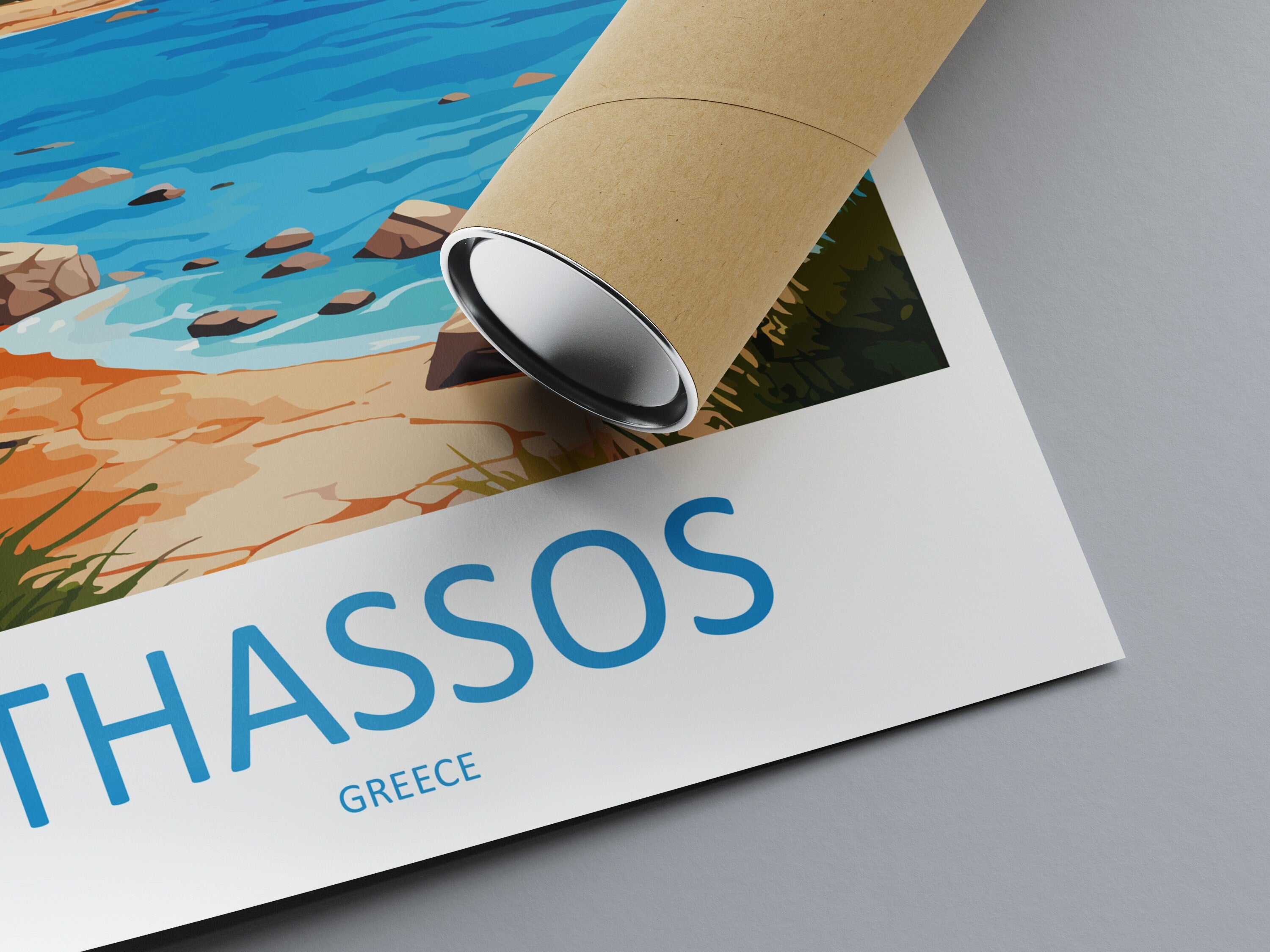 Thassos Travel Print Wall Art Thassos Greece Wall Hanging Home Decoration Thassos Gift Art Lovers Wall Art Print Thassos Greece Wall Art