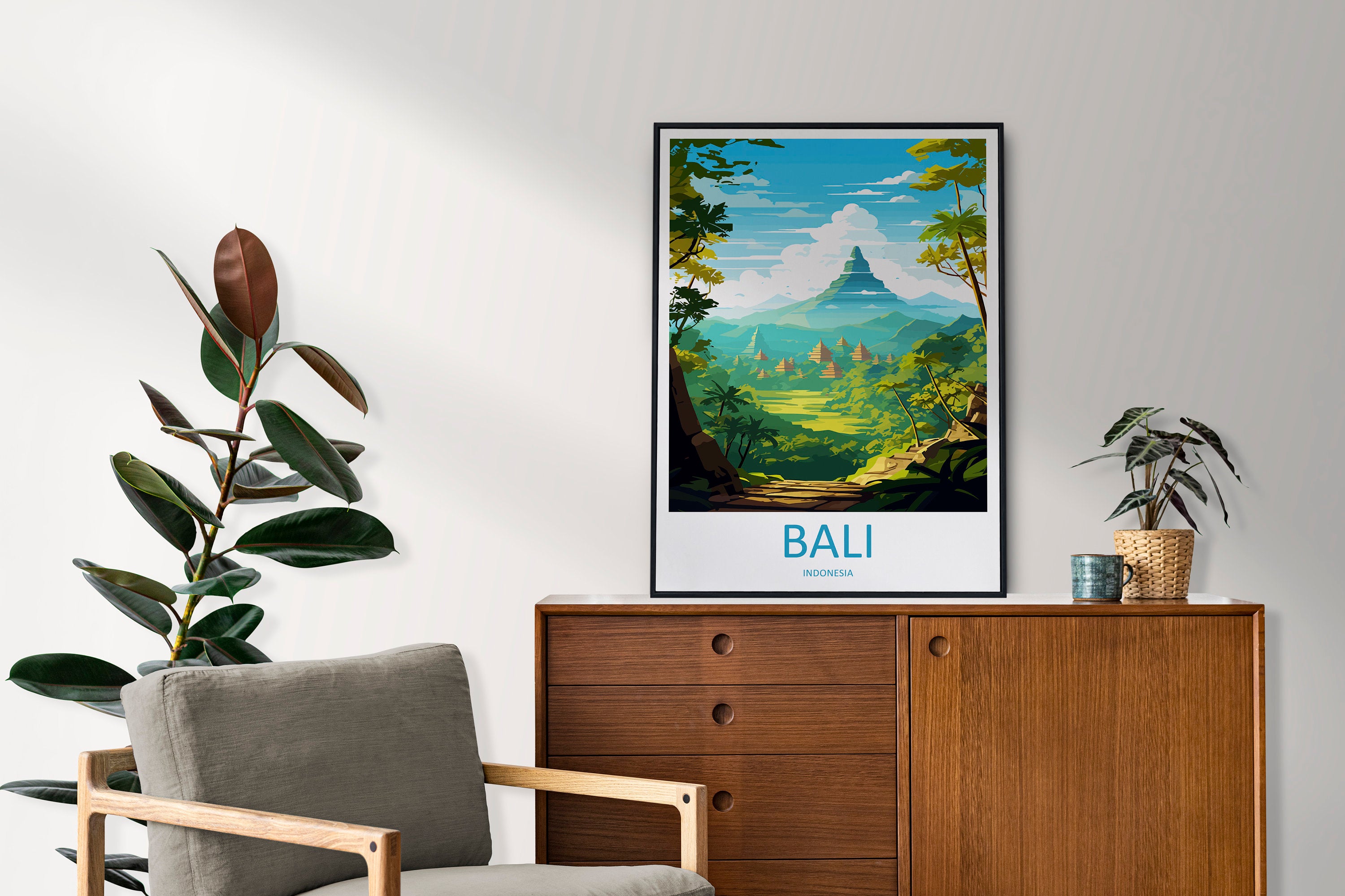 Bali Travel Print Wall Art Bali Wall Hanging Home Décor Bali Gift Art Lovers Indonesia Art Lover Gift Bali Travel Art Poster