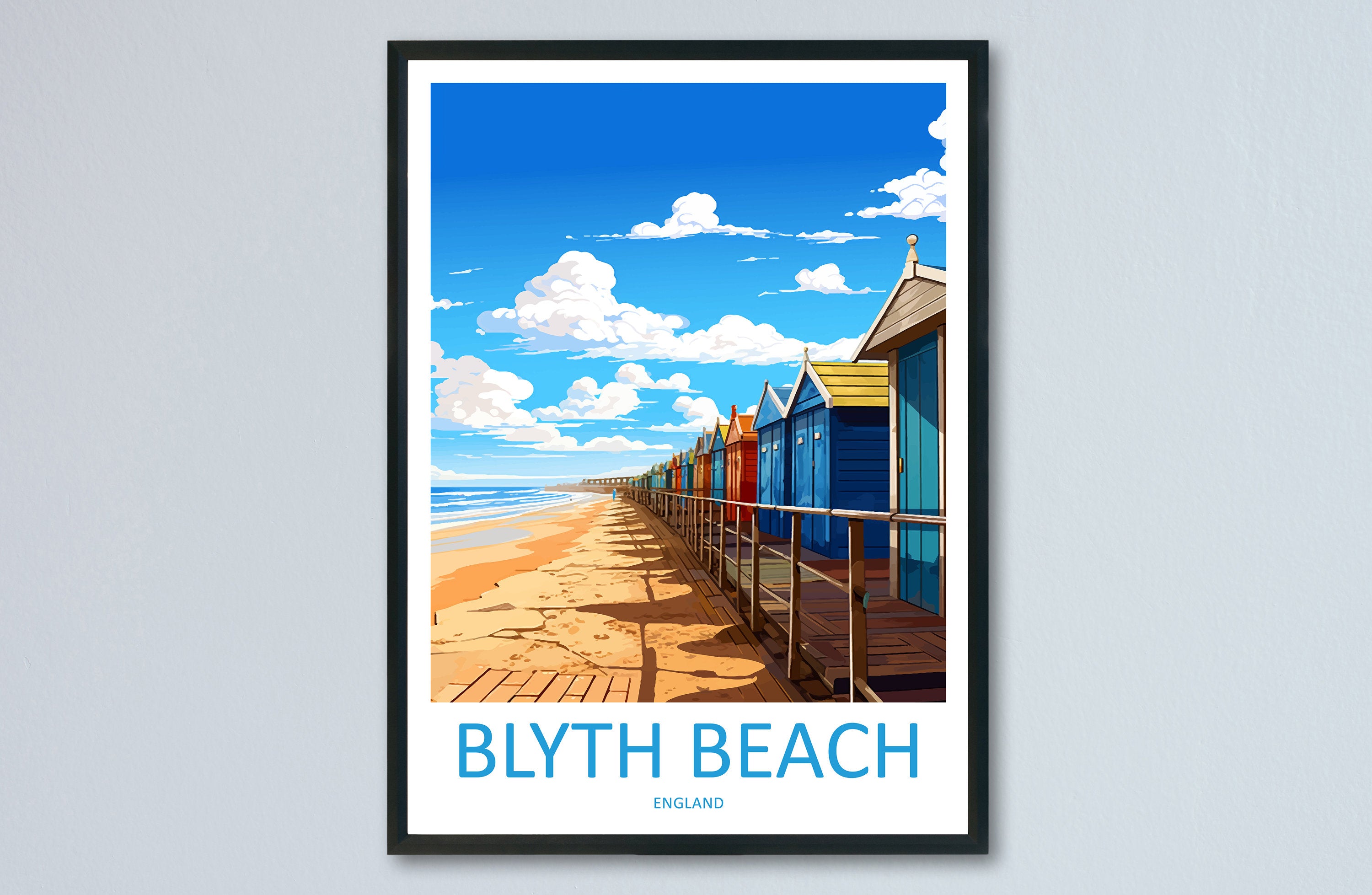 Blyth Travel Print Wall Art Blyth Wall Hanging Home Décor Blyth Gift Art Lovers England Art Lover Gift Print