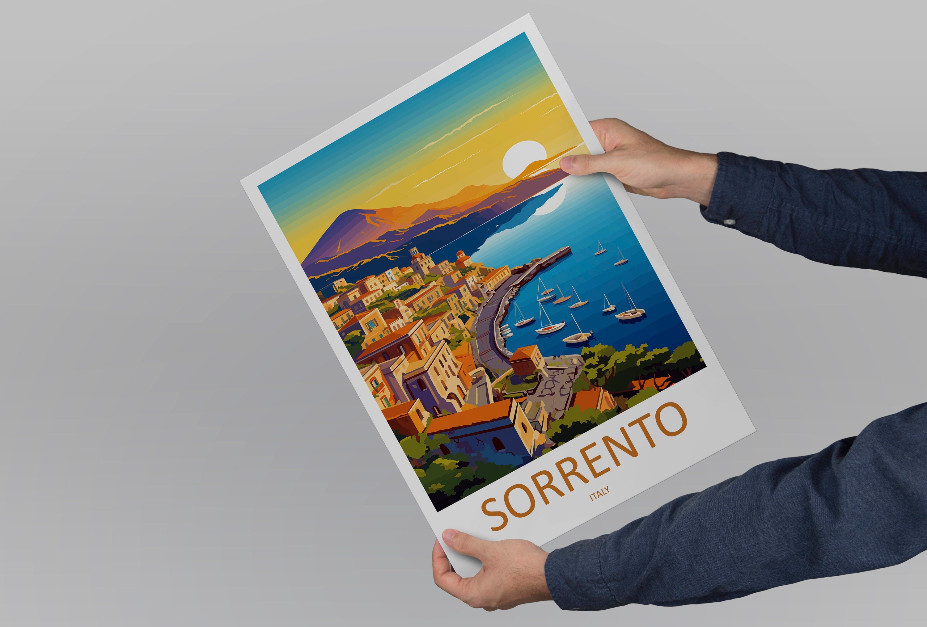 Sorrento Travel Print Wall Art Sorrento Wall Hanging Home Décor Sorrento Gift Art Lovers Italy Art Lover Gift Sorrento Print Sorrento Art