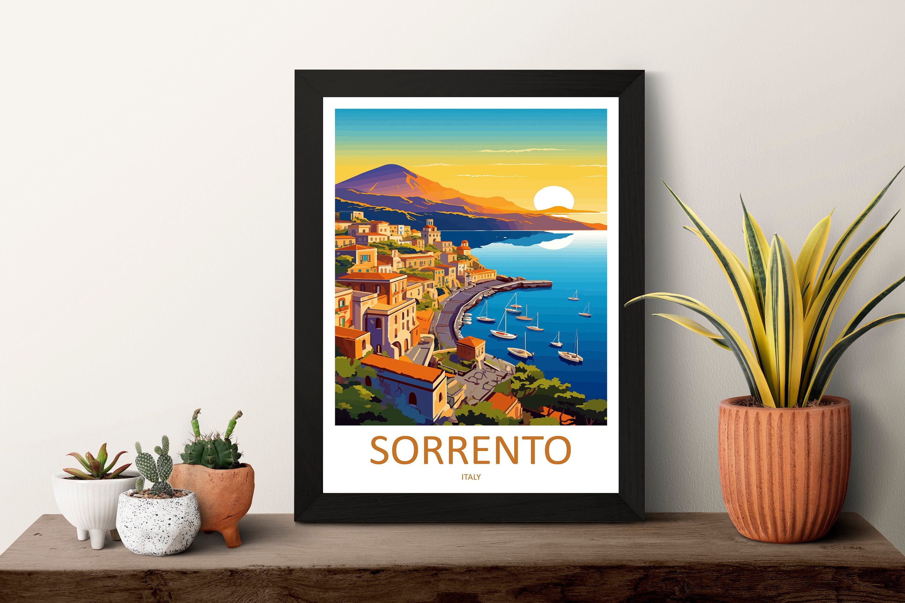 Sorrento Travel Print Wall Art Sorrento Wall Hanging Home Décor Sorrento Gift Art Lovers Italy Art Lover Gift Sorrento Print Sorrento Art