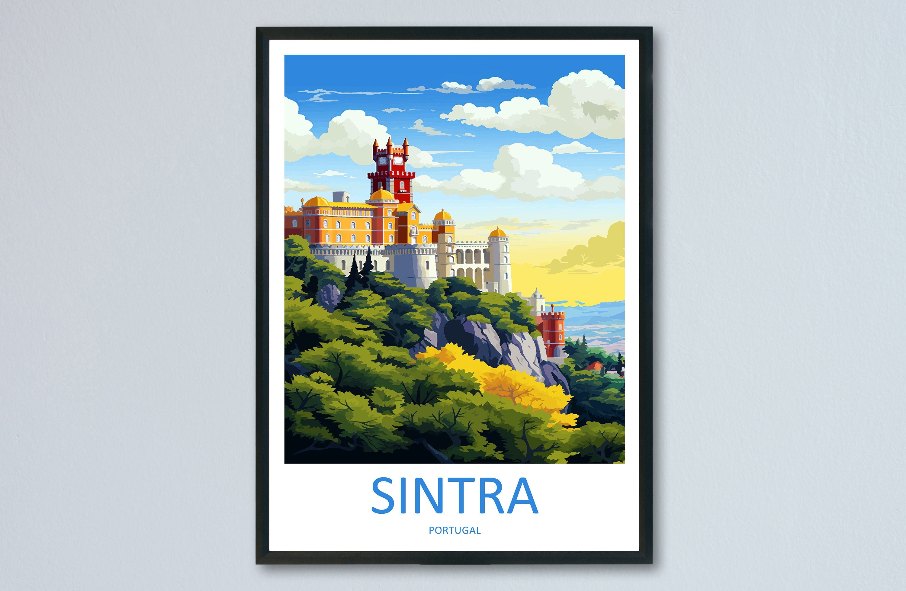Sintra Travel Print Wall Art Sintra Wall Hanging Home Décor Sintra Gift Art Lovers Portugal Art Lover Gift Sintra Wall Décor Sintra Travel