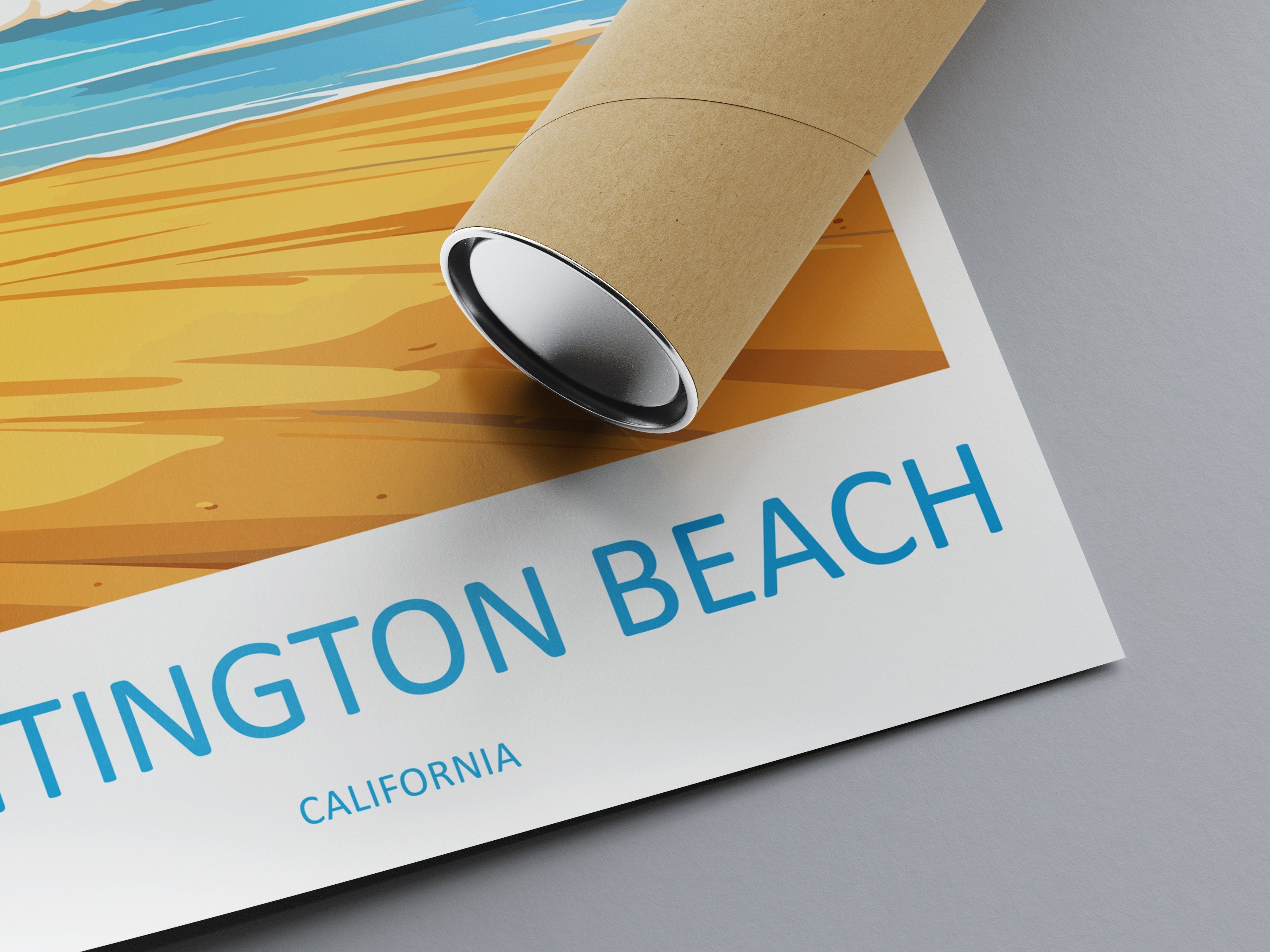 Huntington Beach Travel Print Wall Art Huntington Beach Wall Hanging Home Décor Huntington Beach Gift Art Lovers California Art Lover Gift