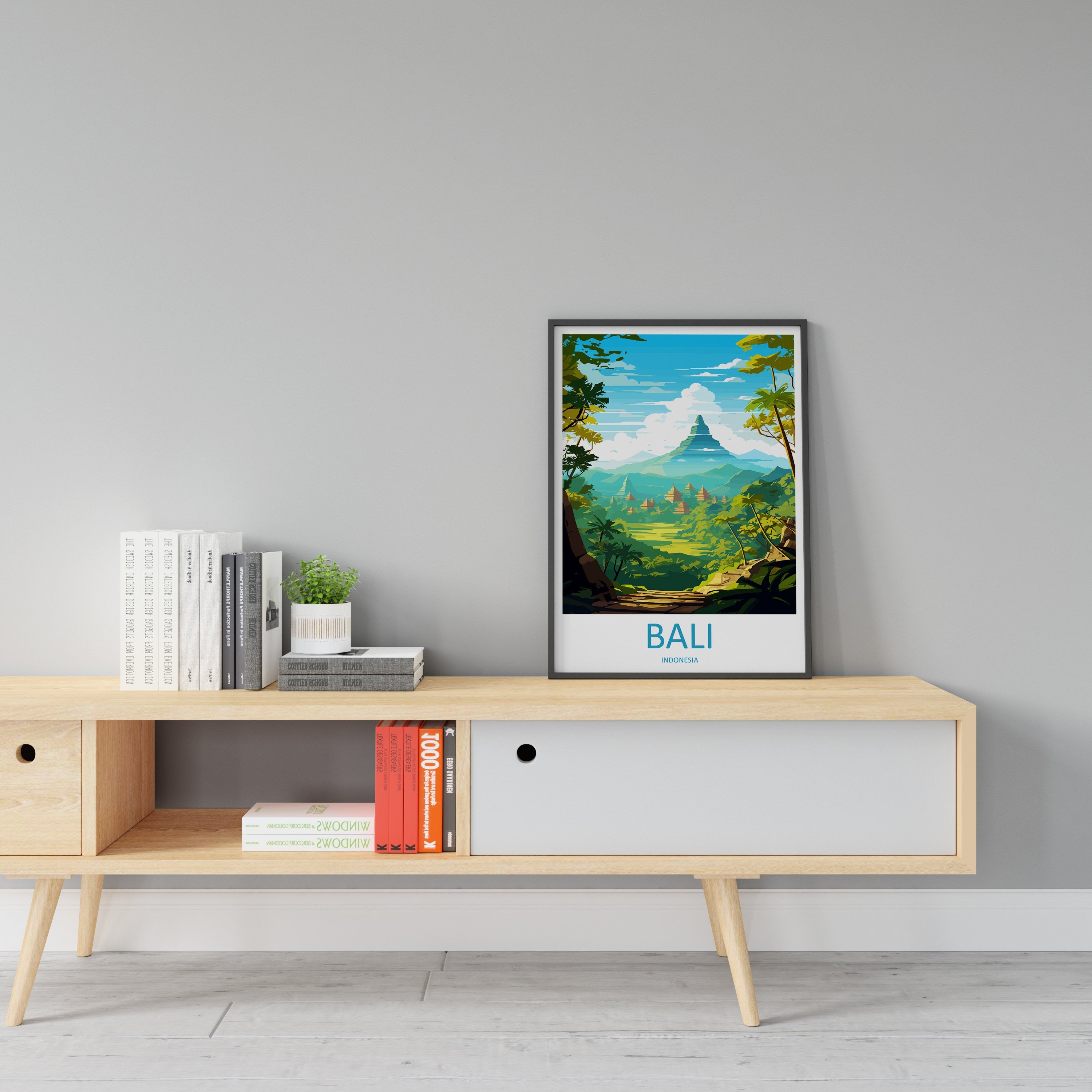 Bali Travel Print Wall Art Bali Wall Hanging Home Décor Bali Gift Art Lovers Indonesia Art Lover Gift Bali Travel Art Poster