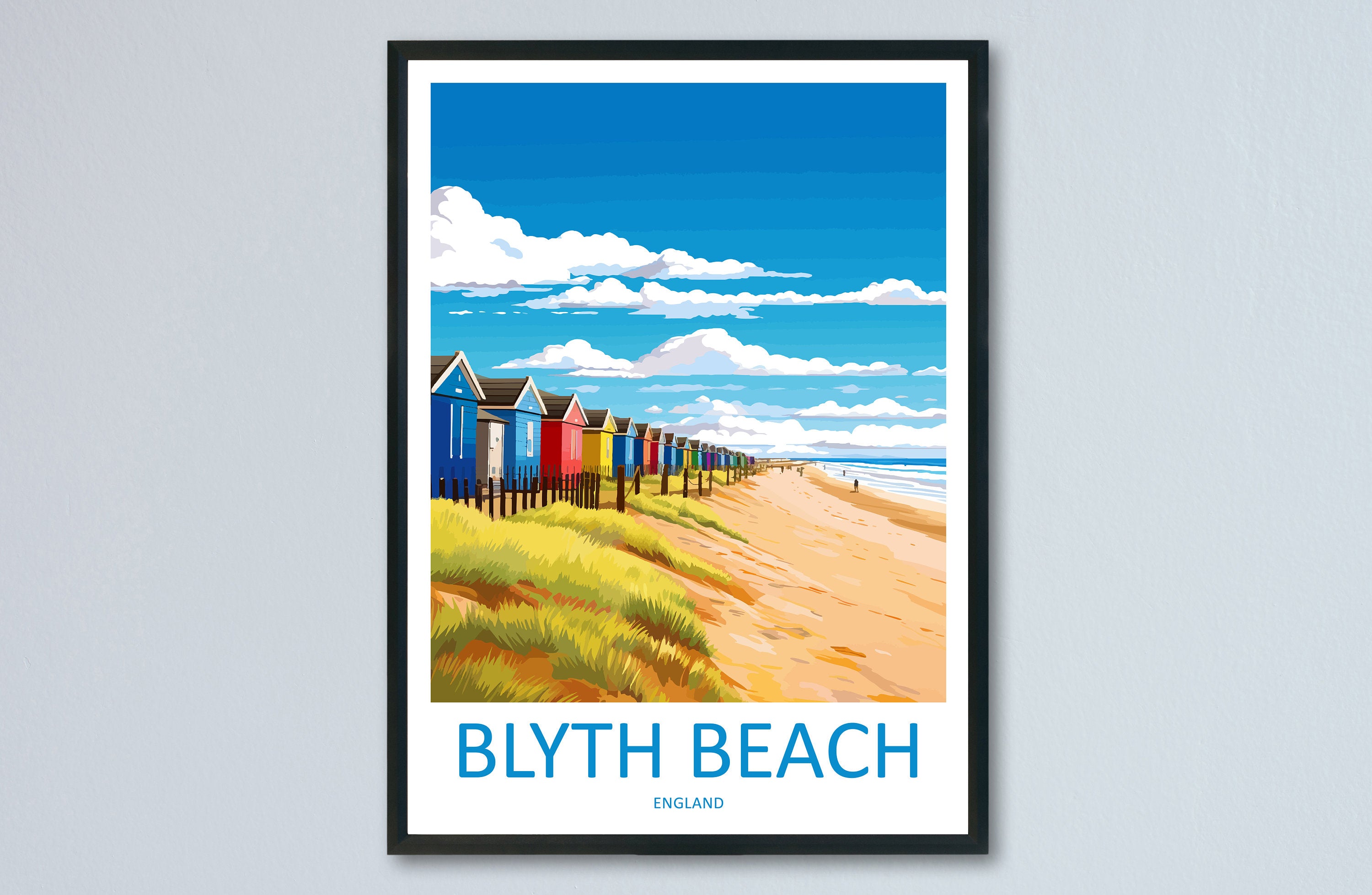 Blyth Travel Print Wall Art Blyth Wall Hanging Home Décor Blyth Gift Art Lovers England Art Lover Gift Print