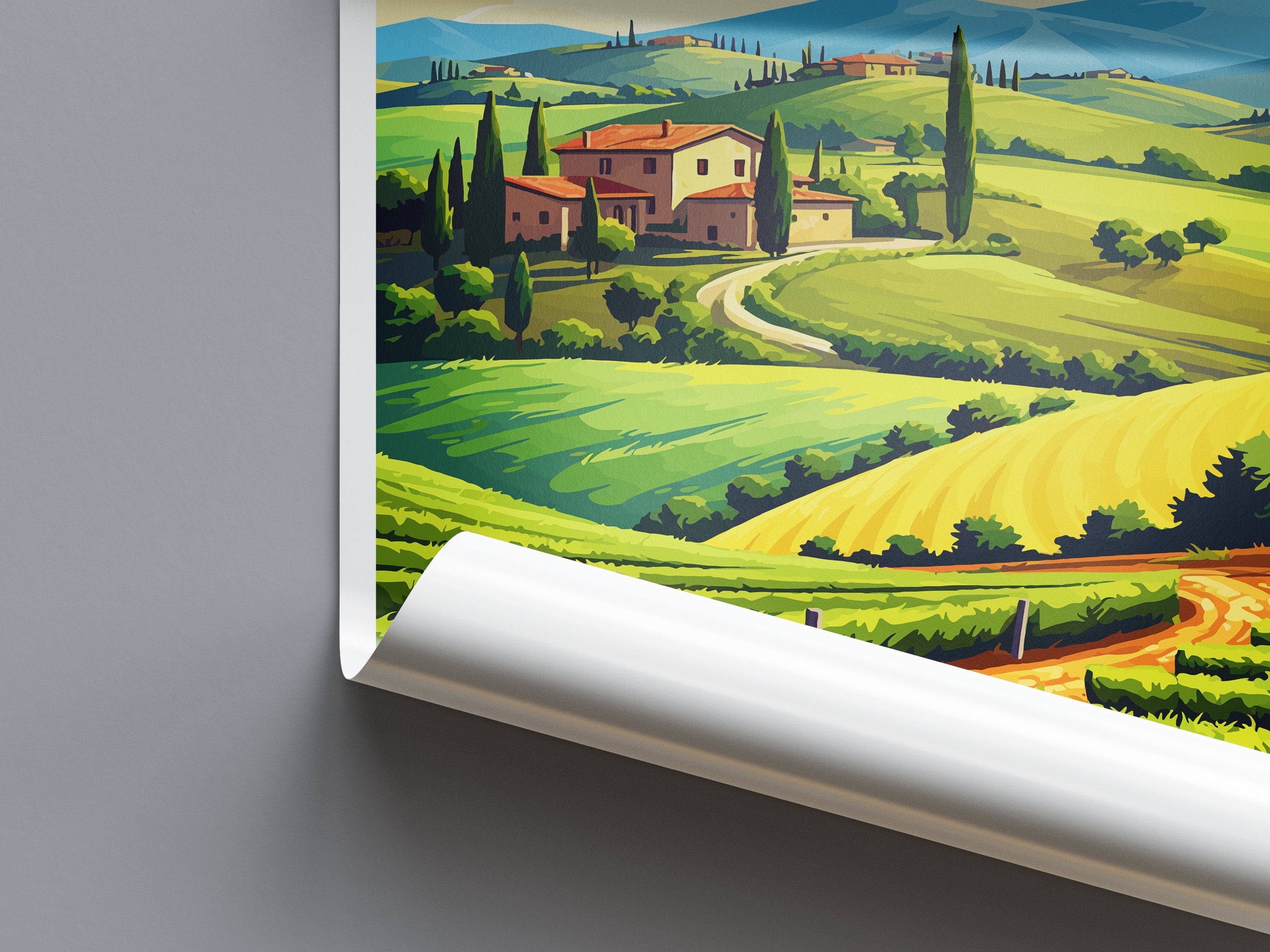 Tuscany Travel Print Wall Art Tuscany Italy Wall Hanging Home Decoration Tuscany Gift Art Lovers Wall Art Print Tuscany Italy Art Tuscany