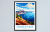 Crater Lake National Park Travel Print Wall Art Crater Lake National Park Wall Hanging Home Décor Crater Lake National Park Gift Art