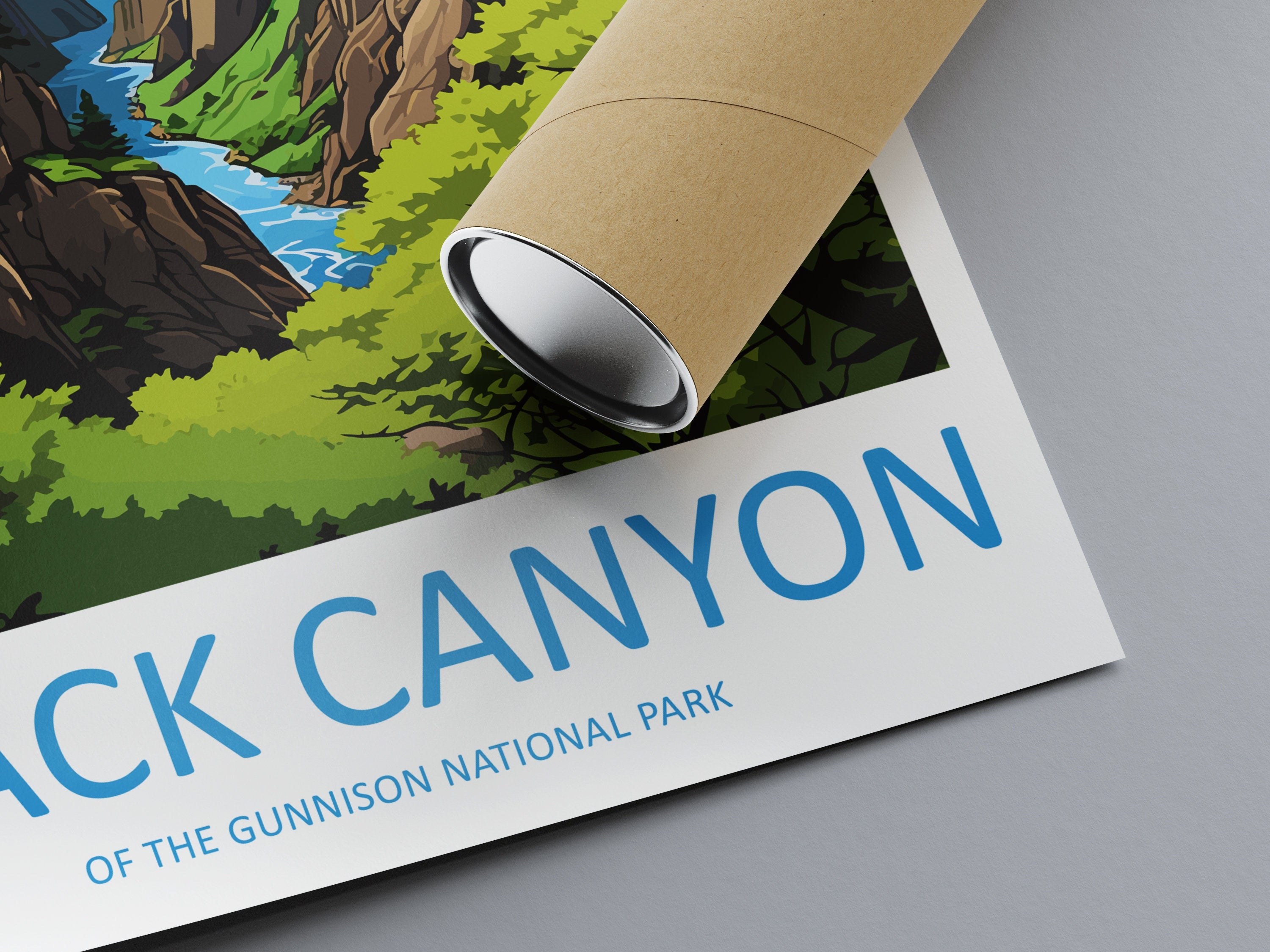 Black Canyon National Park Travel Print Wall Art Black Canyon Wall Hanging Home Décor Black Canyon Gift Art Lovers Colorado Art Lover Gift