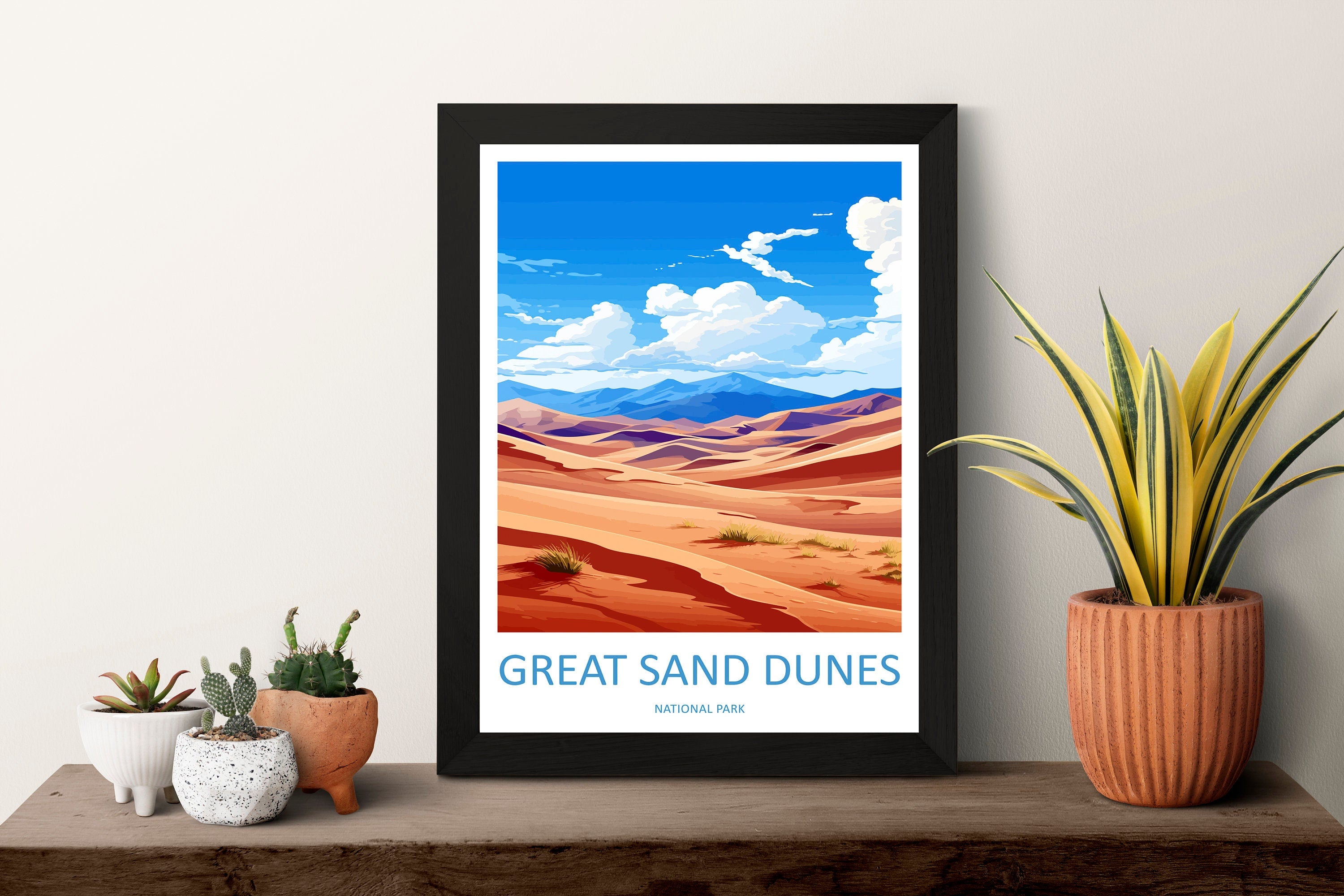 Great Sand Dunes National Park Travel Print Wall Art Great Sand Dunes Wall Hanging Home Décor Great Sand Dunes Gift Art Lovers Colorado Art