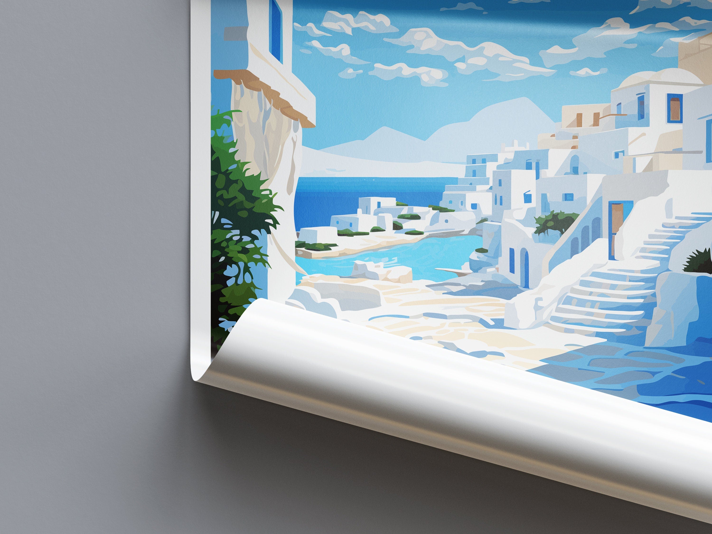 Serifos Travel Print Wall Art Serifos Greece Wall Hanging Home Decoration Serifos Gift Art Lovers Wall Art Print Serifos Greece Wall Art