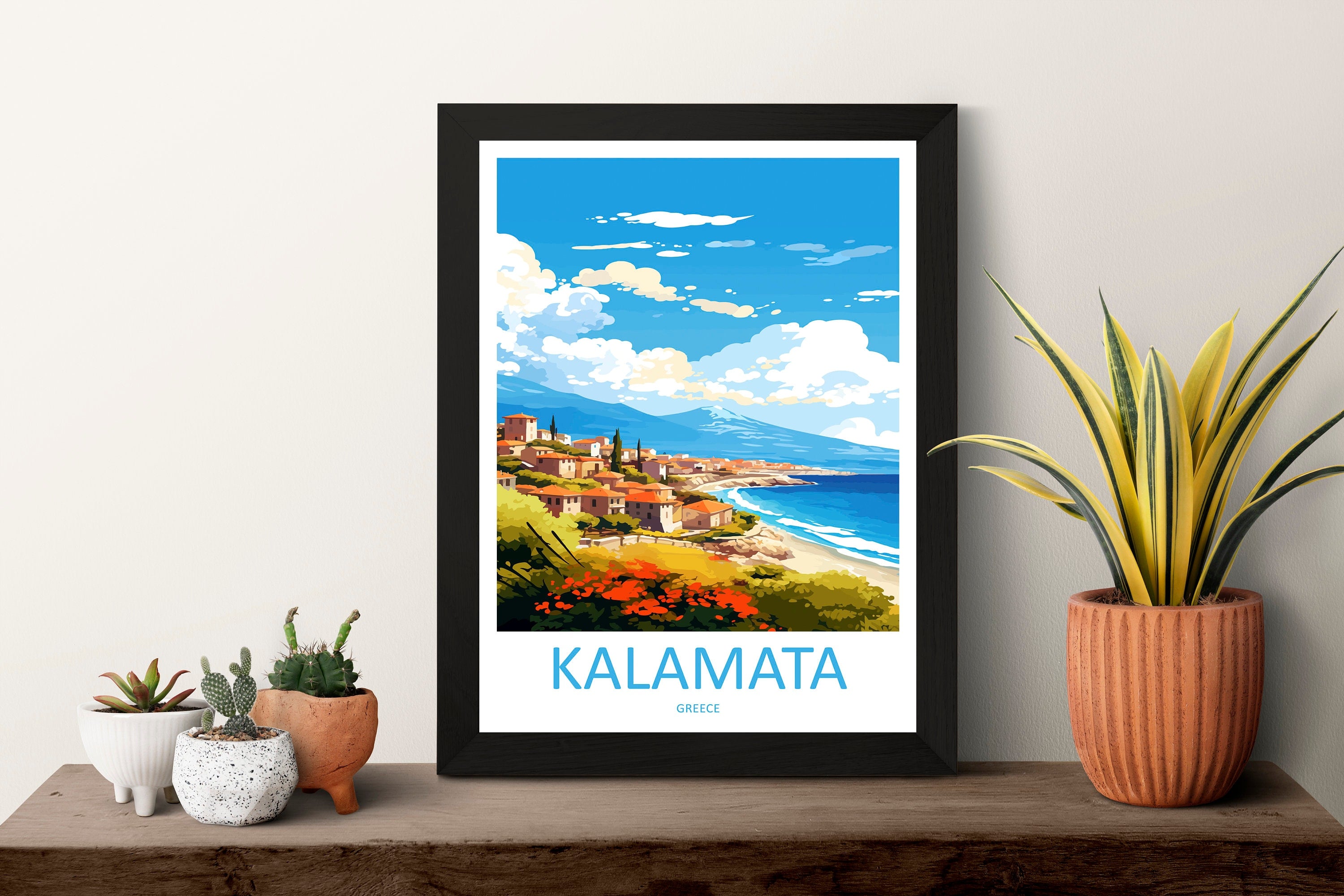 Kalamata Travel Print Wall Art Kalamata Wall Hanging Home Decor Kalamata Gift Art Lovers Wall Art Print Kalamata