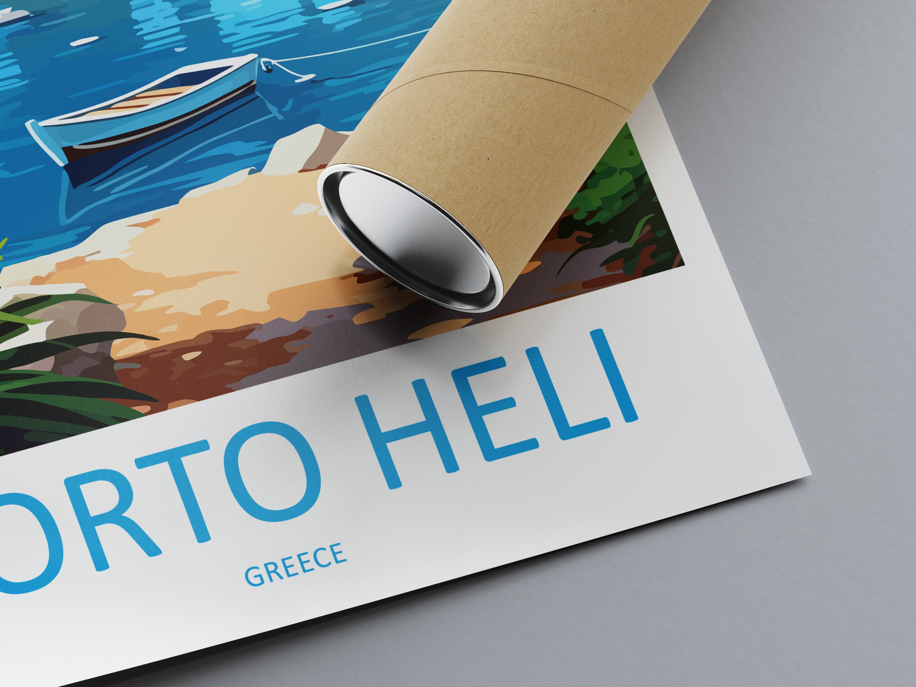 Porto Heli Travel Print Wall Art Porto Heli Greece Wall Hanging Home Decoration Porto Heli Gift Art Lovers Wall Art Print Porto Heli Greece