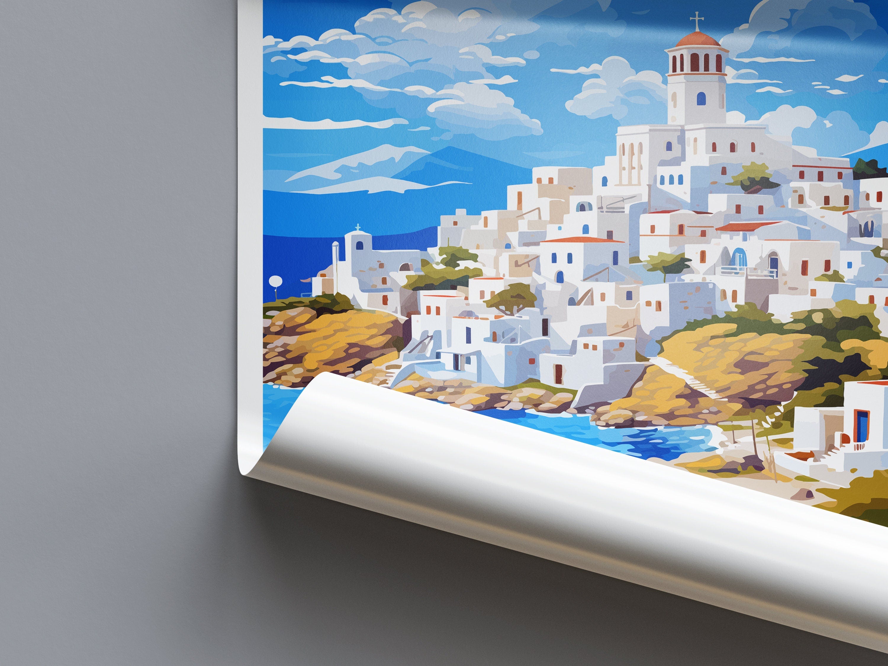 Patmos Travel Print Wall Art Patmos Greece Wall Hanging Home Decoration Patmos Gift Art Lovers Wall Art Print Patmos Greek Print Art Patmos