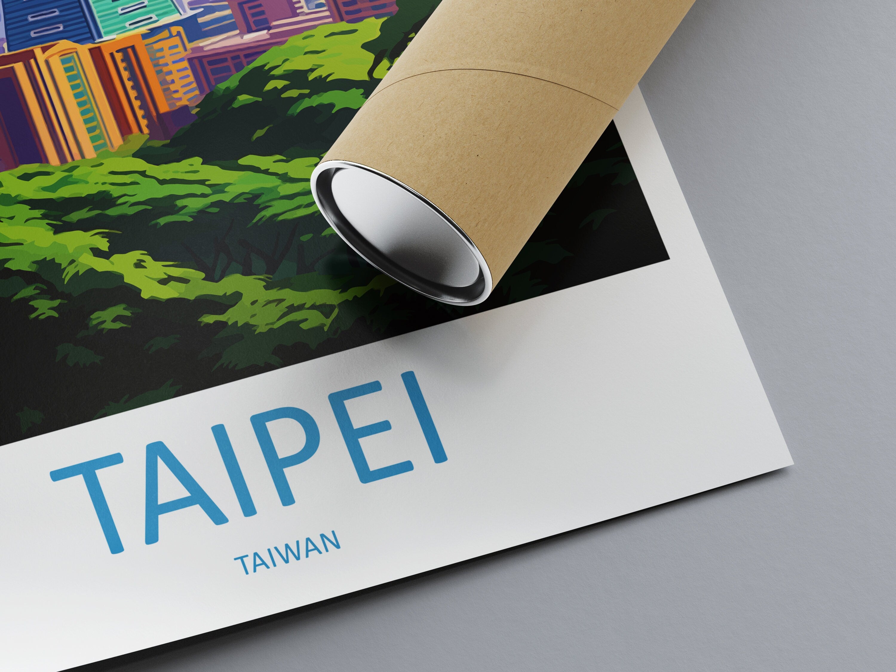 Taipei Travel Print Wall Art Taipei Wall Hanging Home Decoration Taipei Gift Art Lovers Wall Art Taiwan