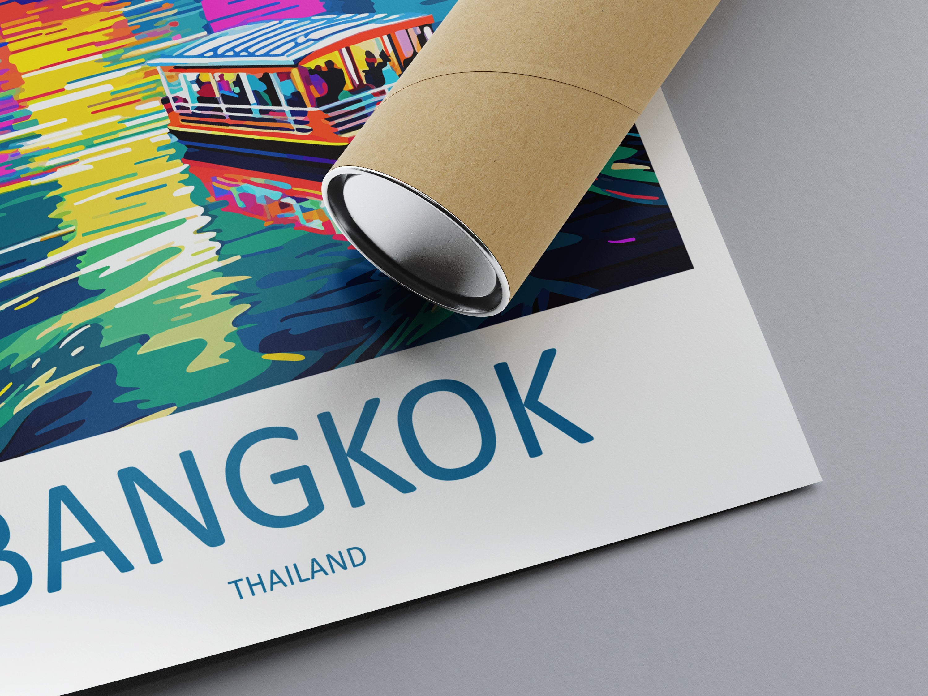 Bangkok Travel Print Wall Art Bangkok Wall Hanging Home Decor Bangkok Gift Art Lovers Wall Art Thailand Travel Print Gift Thai Travel Art