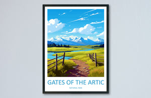 Gate of The Arctic National Park Travel Print Wall Art Gate of The Arctic National Park Wall Hanging Home Décor Gate of The Arctic Park