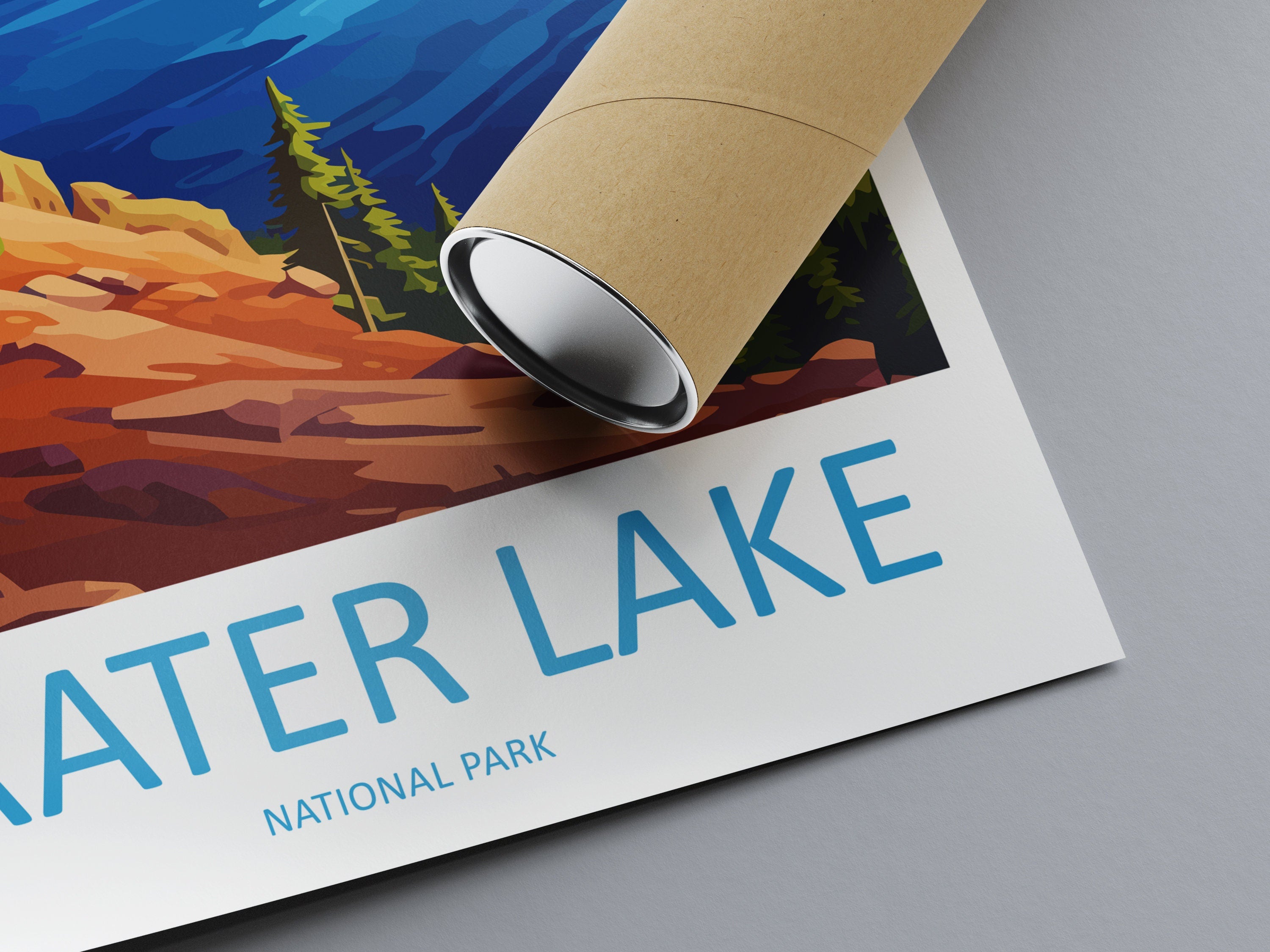 Crater Lake National Park Travel Print Wall Art Crater Lake National Park Wall Hanging Home Décor Crater Lake National Park Gift Art