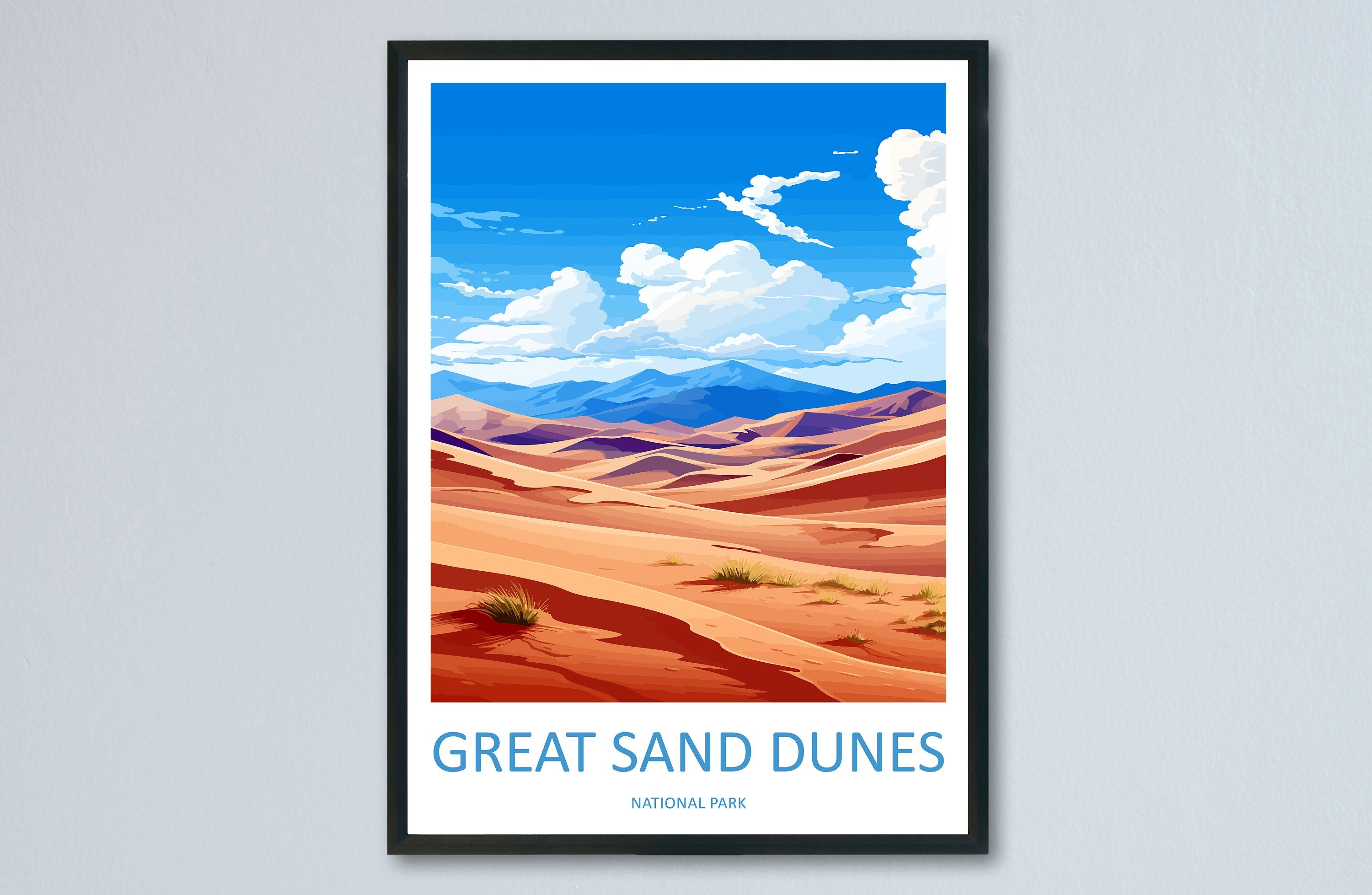 Great Sand Dunes National Park Travel Print Wall Art Great Sand Dunes Wall Hanging Home Décor Great Sand Dunes Gift Art Lovers Colorado Art