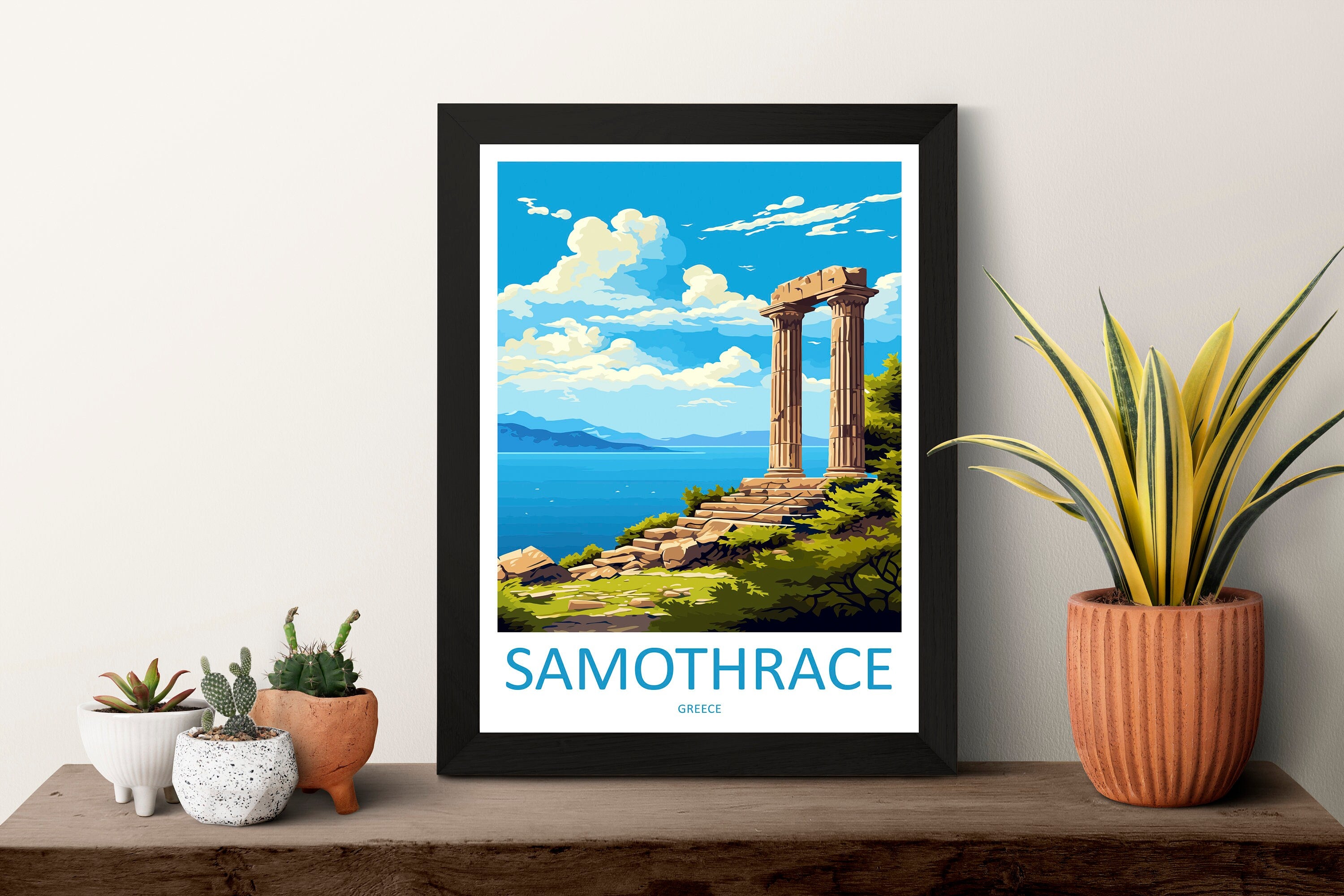 Samothrace Travel Print Wall Art Samothrace Wall Hanging Home Decor Samothrace Gift Art Lovers Wall Art Print Samothrace Wall Samothrace