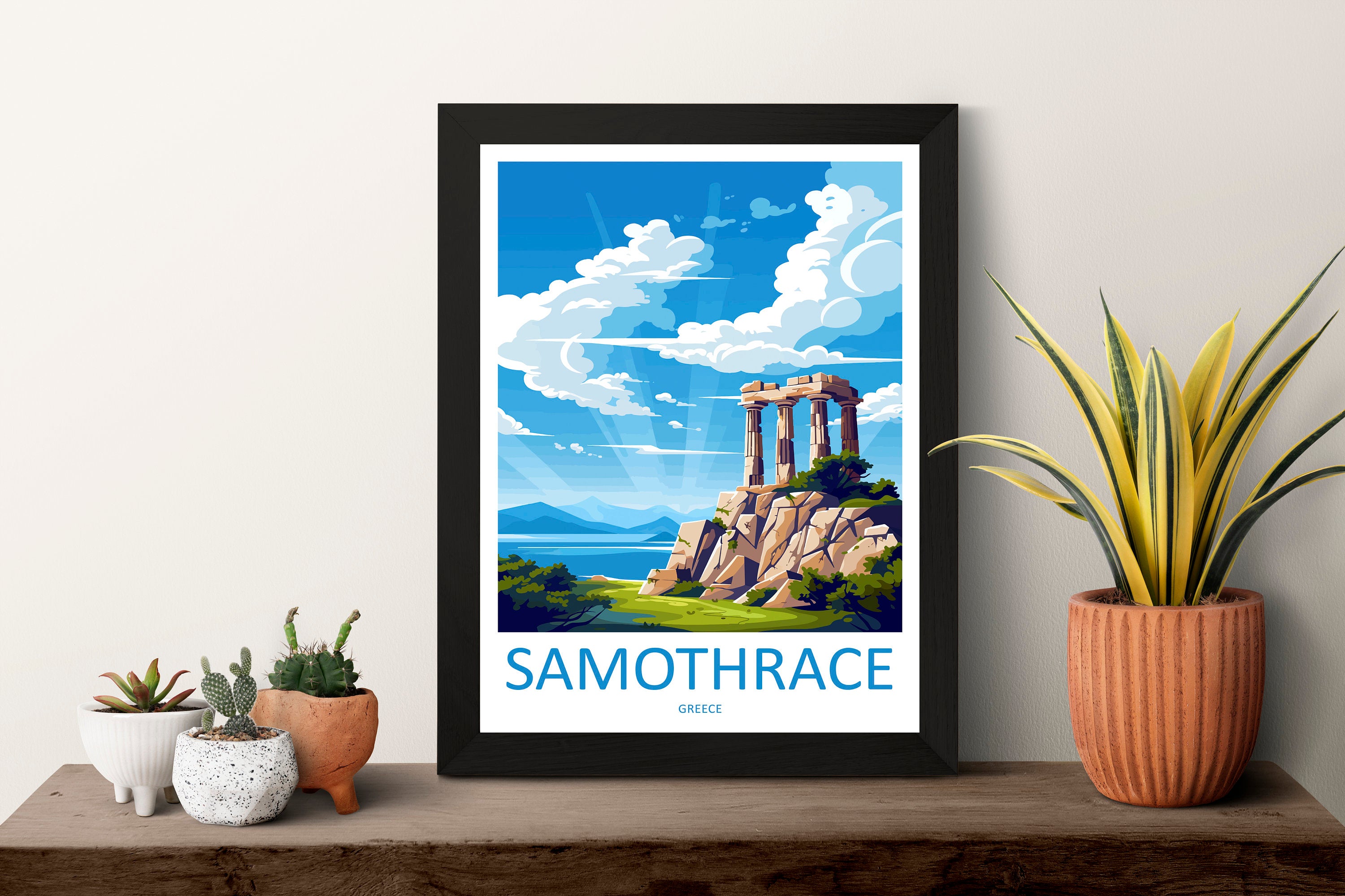 Samothrace Travel Print Wall Art Samothrace Wall Hanging Home Decor Samothrace Gift Art Lovers Wall Art Print Samothrace Wall Samothrace